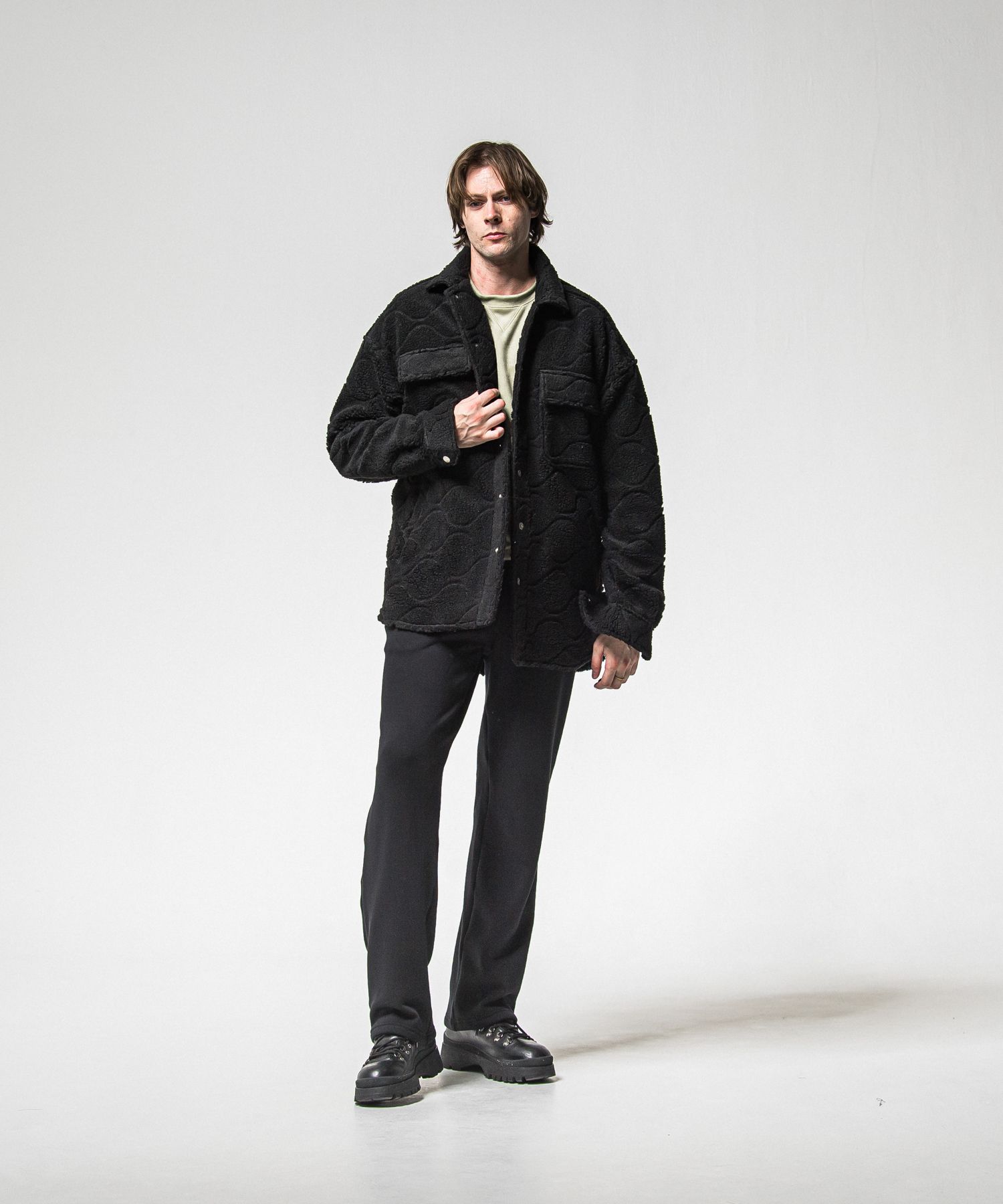 CPO BOA SHIRTS JK / RC38-JK-006 / ボアCPOシャツジャケット / ブラック (11月上旬入荷予定)