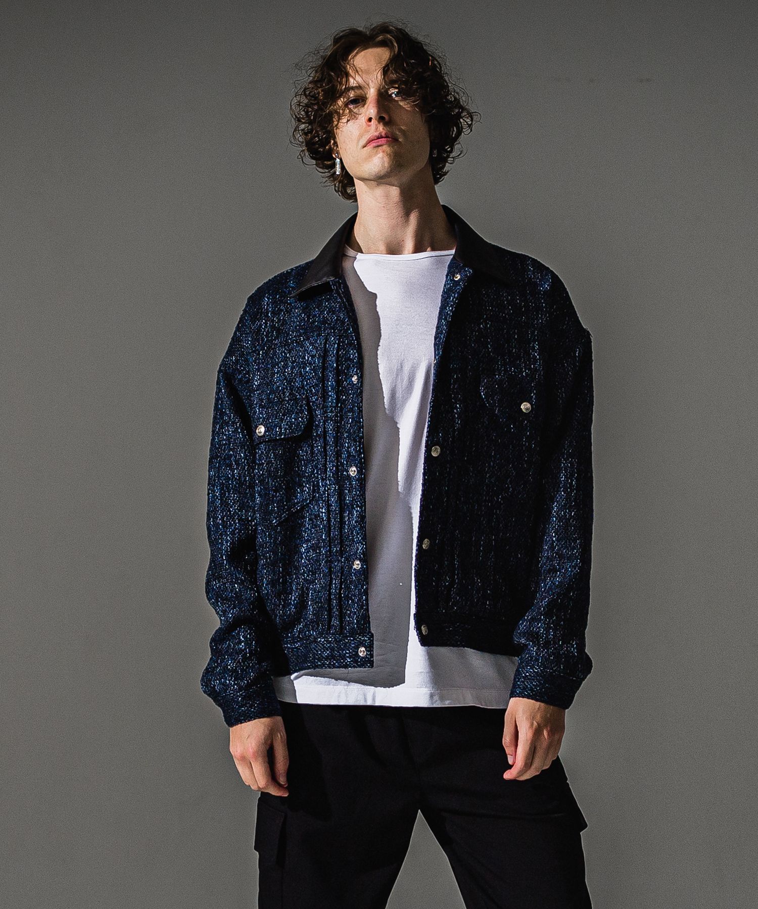 FCTWEED 2ND JK / RC41-JK-002 / ファンシーツイードジャケット / ネイビー (9月下旬入荷予定)