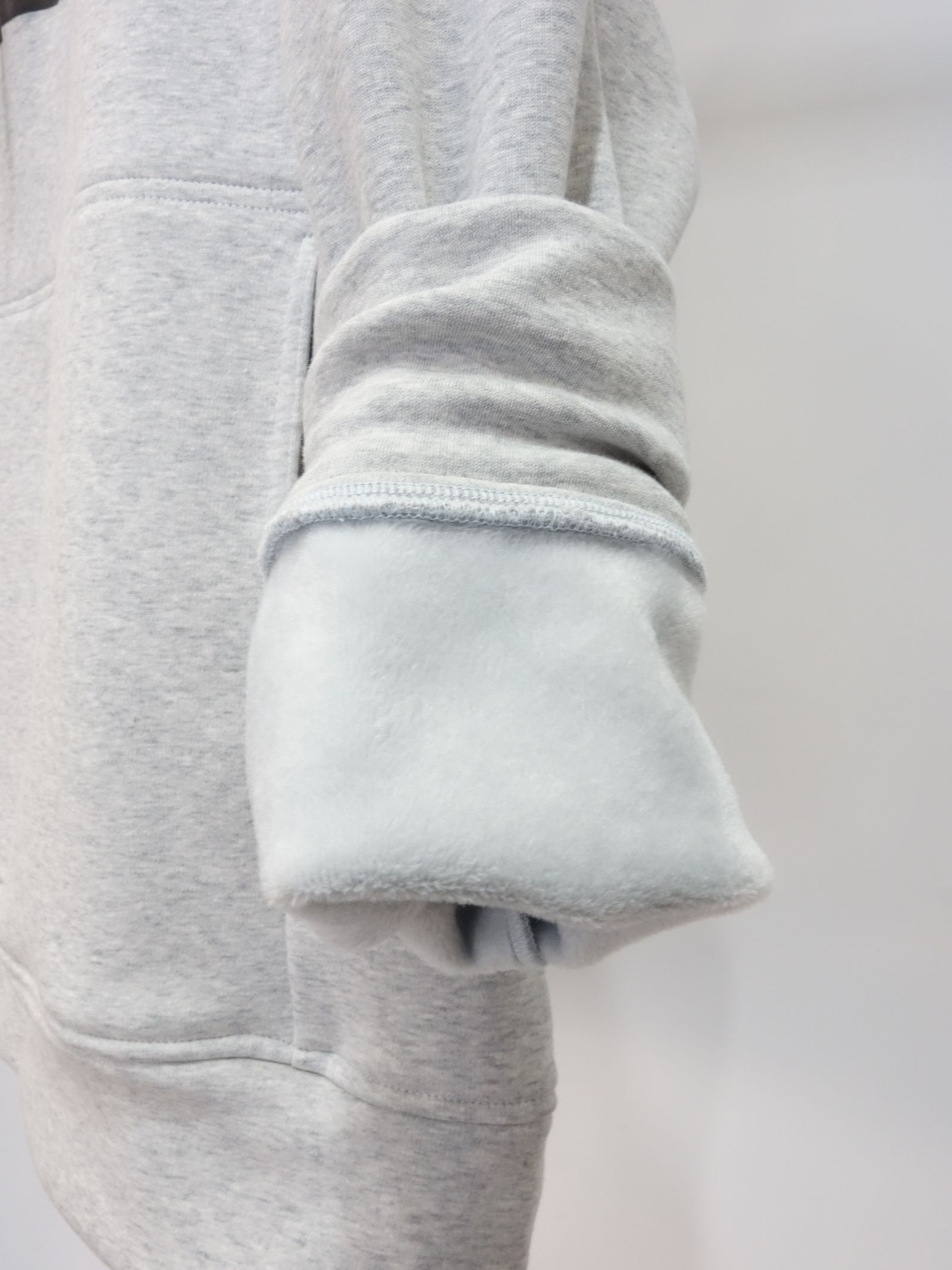 【コラボモデル第4弾】 BOX LOGO BOA FLEECE LOOSE HOODIE / RC18-C-009 / オーバーサイズパーカー / グレー