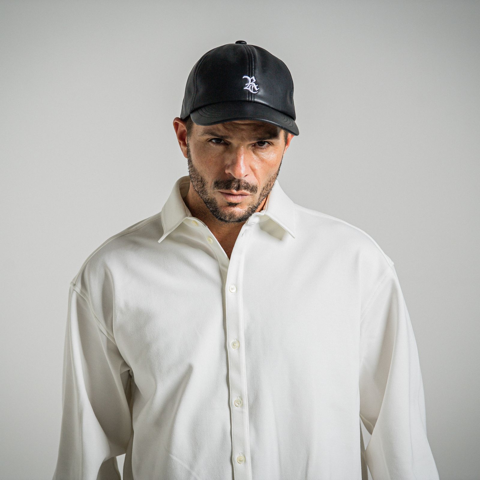 LEATHER LOW CAP / RC34-CAP-002 / エコレザーローキャップ / ブラック