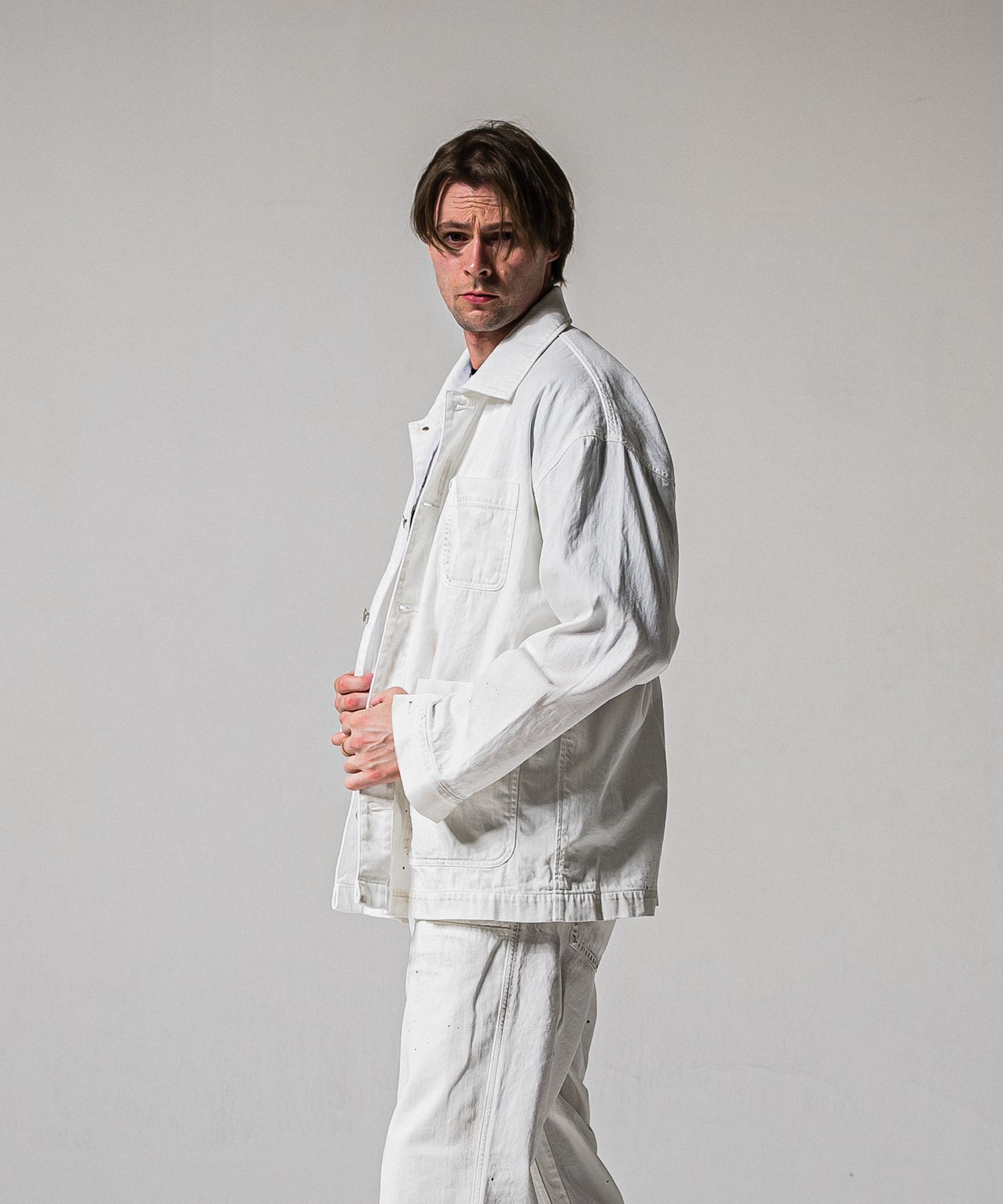 RC CAVER ALL / RC39-JK-004 / デニムカバーオール / ホワイト (2月中旬入荷予定)