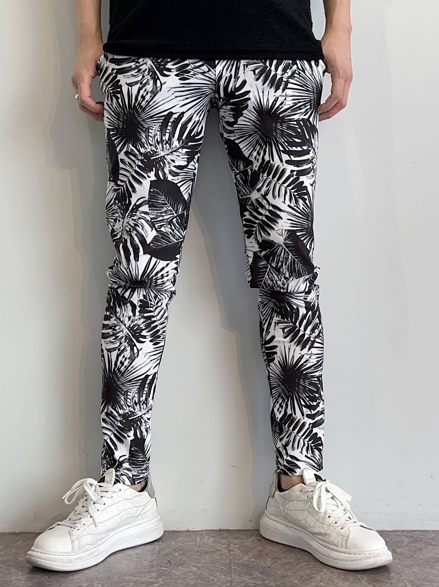 CHRIS EASY PANTS / RC27-ST-016 / リーフイージーパンツ / リーフブラック