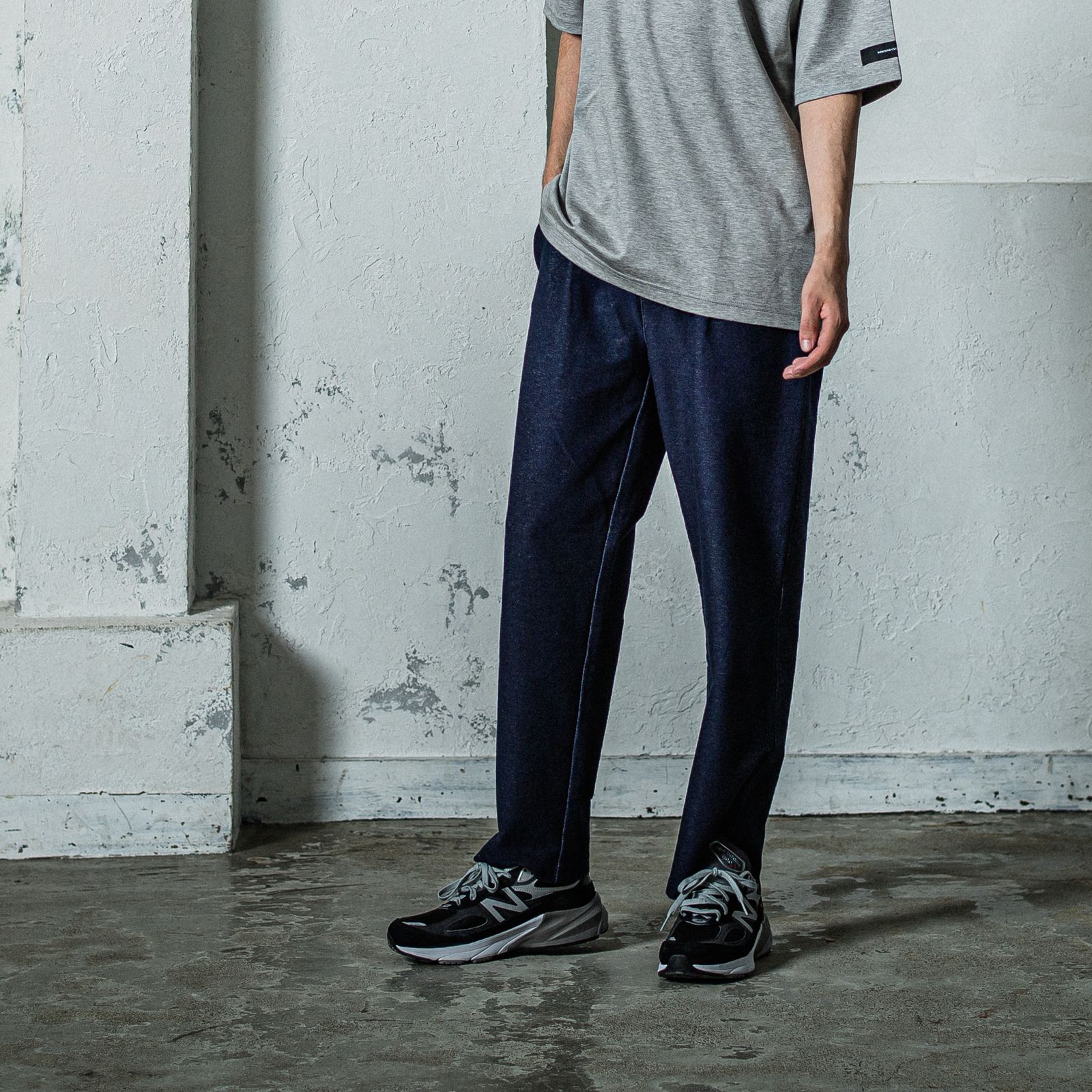 EX DENIM JERSEY WIDE PT / RC35-ST-016WTD / デニムジャージワイドパンツ / インディゴワンウォッシュ