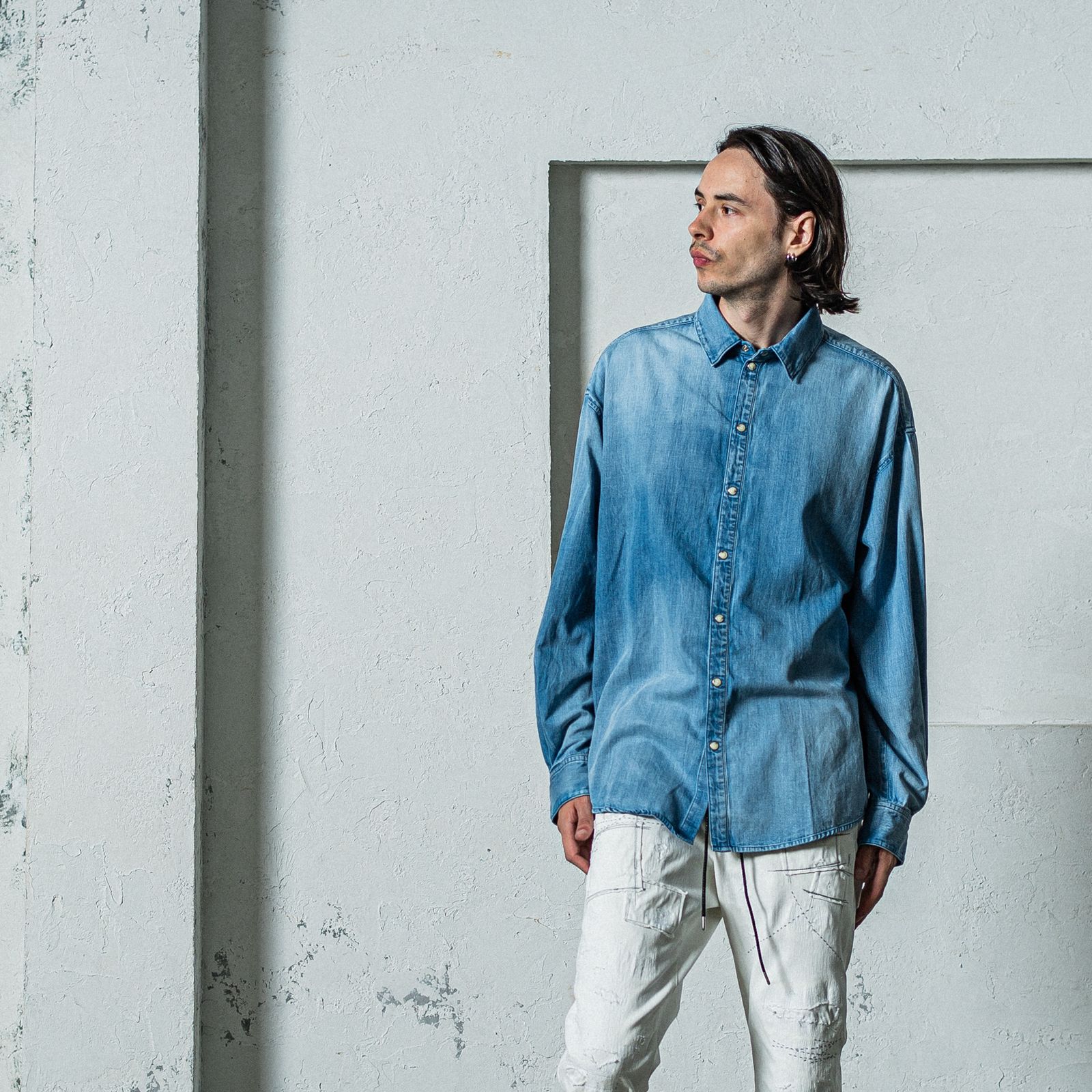 DENIM JACK SHIRTS / RC35-SH-001D / オーバーデニムシャツ / インディゴユーズド