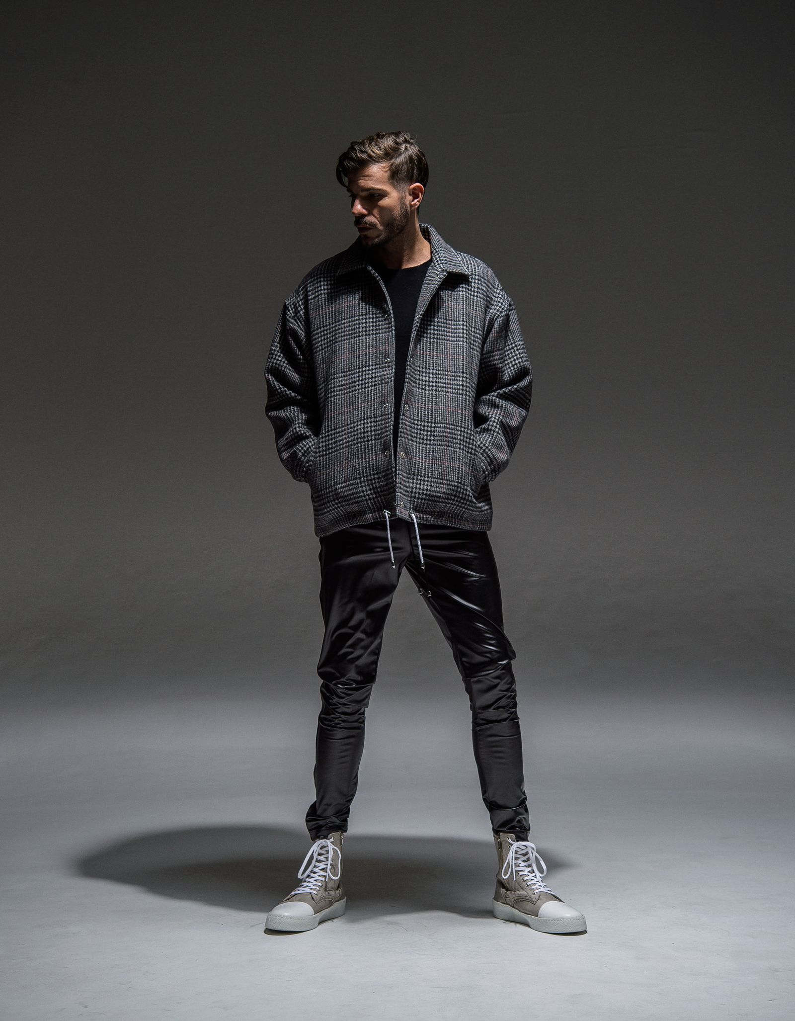 【※期間限定販売※】 BLIND LINE PT / BASIC-ST-008 / レザーラインパンツ