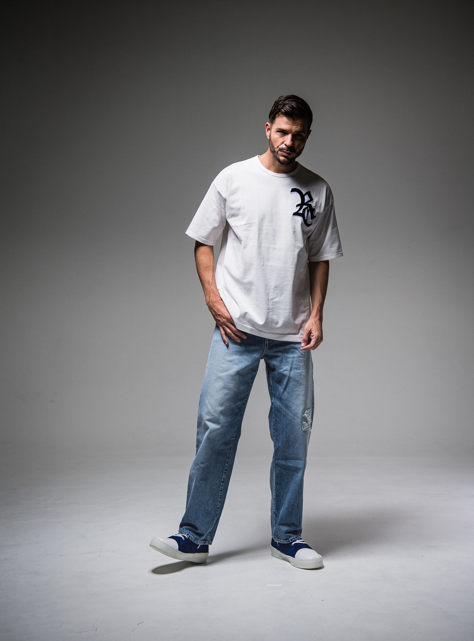 RC CHENILLE LOOSE TEE / RC25-T-004 / ビッグTシャツ / ホワイト ※