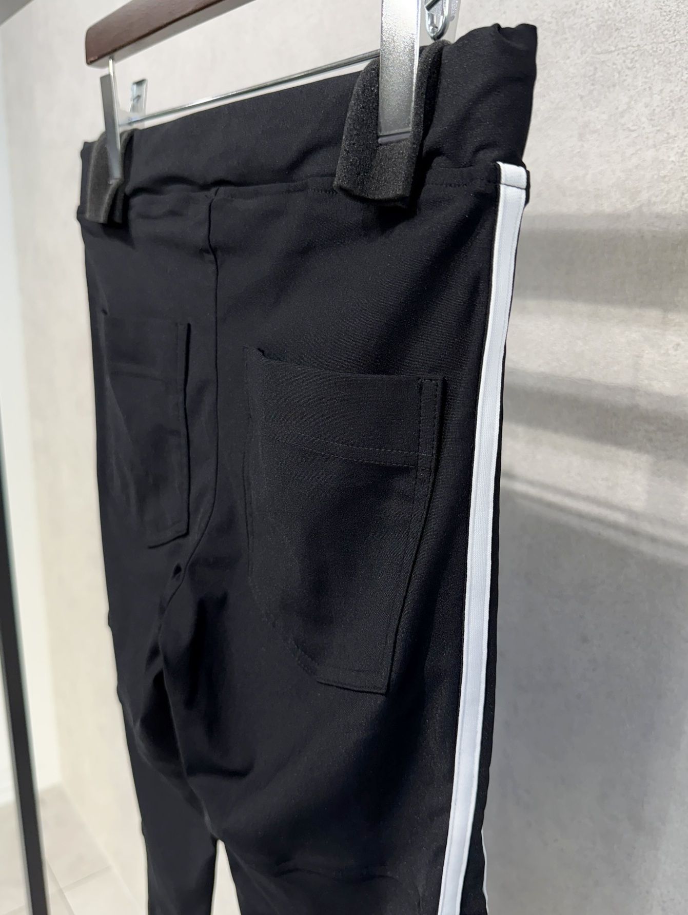 JOHNSON LINE NYLON PT / BASIC-ST-009 / ジョンソンナイロンラインパンツ / ブラック×ホワイト