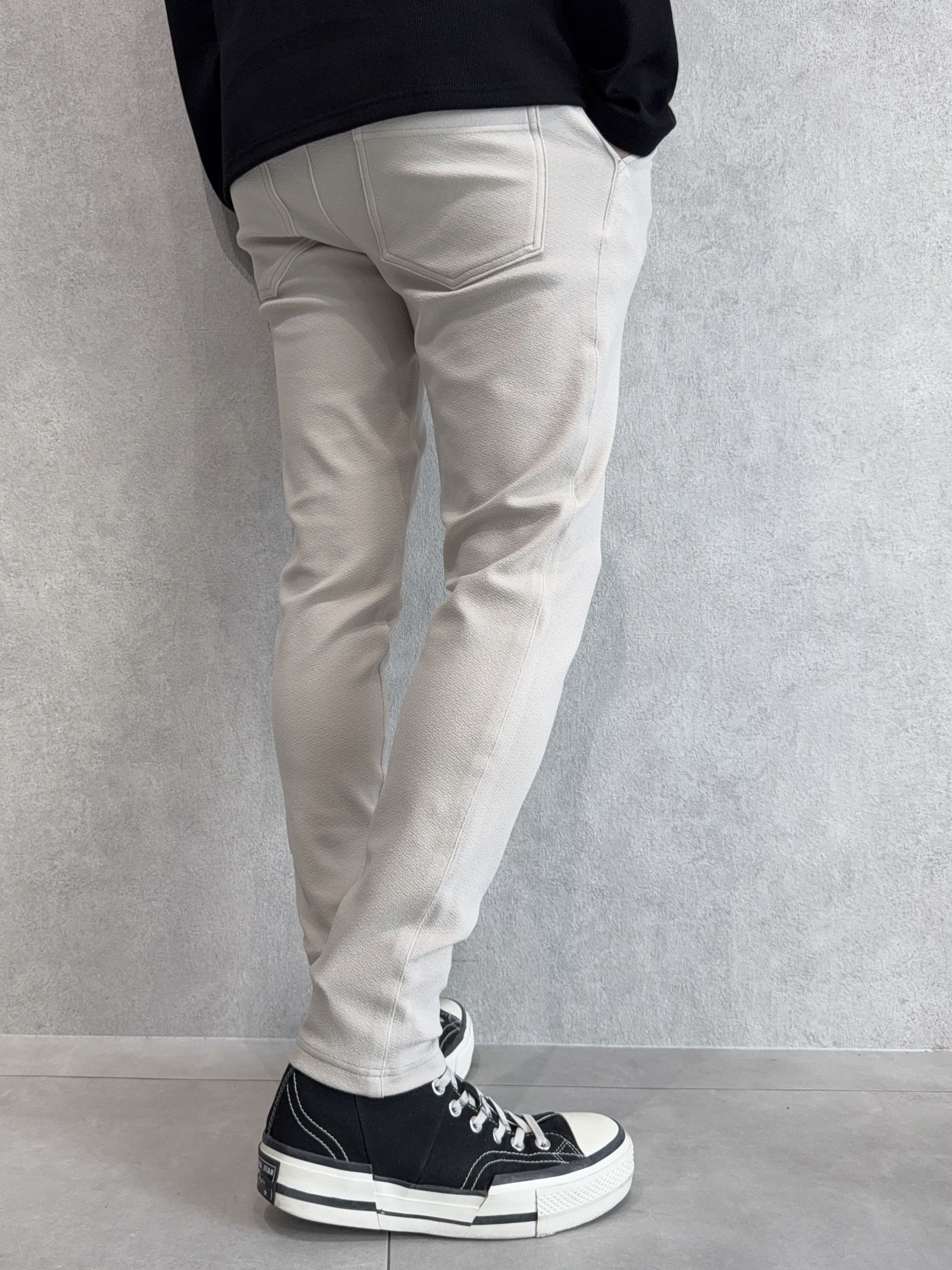 CHRIS EASY BLISTER TUCK PANTS / RC41-ST-016T / イージータックパンツ / ブリスターベージュ