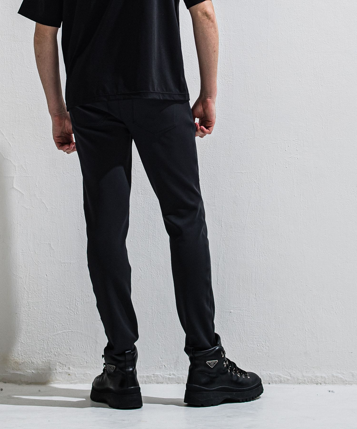 GAVIRIA DB EASY PANTS / DP1-ST-002 / ダンボールジャージイージーパンツ / ブラック (3月中旬入荷予定)