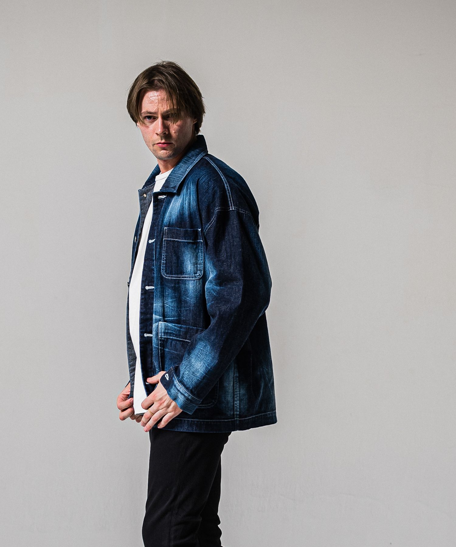 RC CAVER ALL / RC39-JK-004 / デニムカバーオール / ダークインディゴ (2月中旬入荷予定)