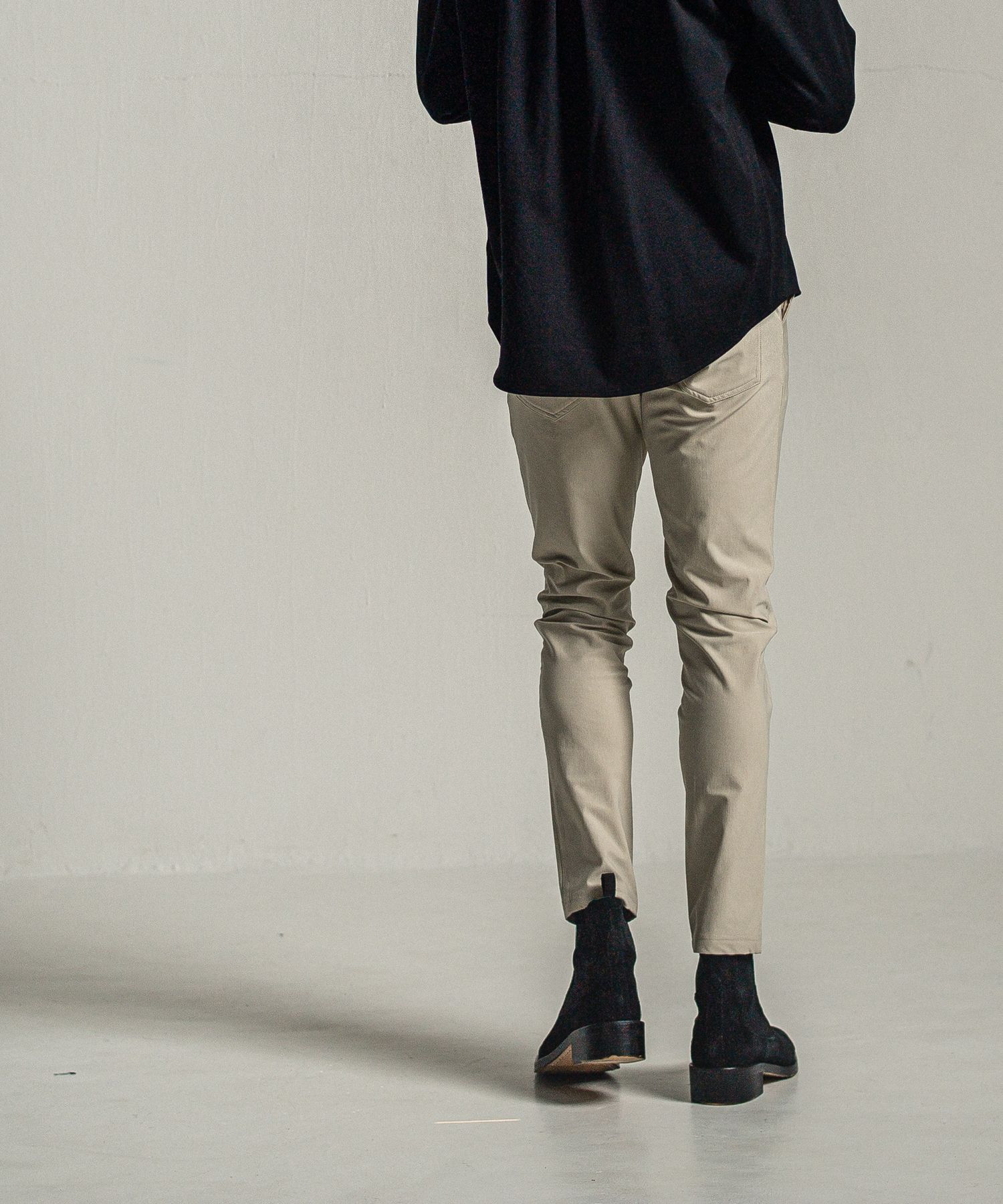 CHRIS EASY HEAT TUCK PANTS / RC34-ST-016HT / 裏起毛タックイージーパンツ / グレージュ
