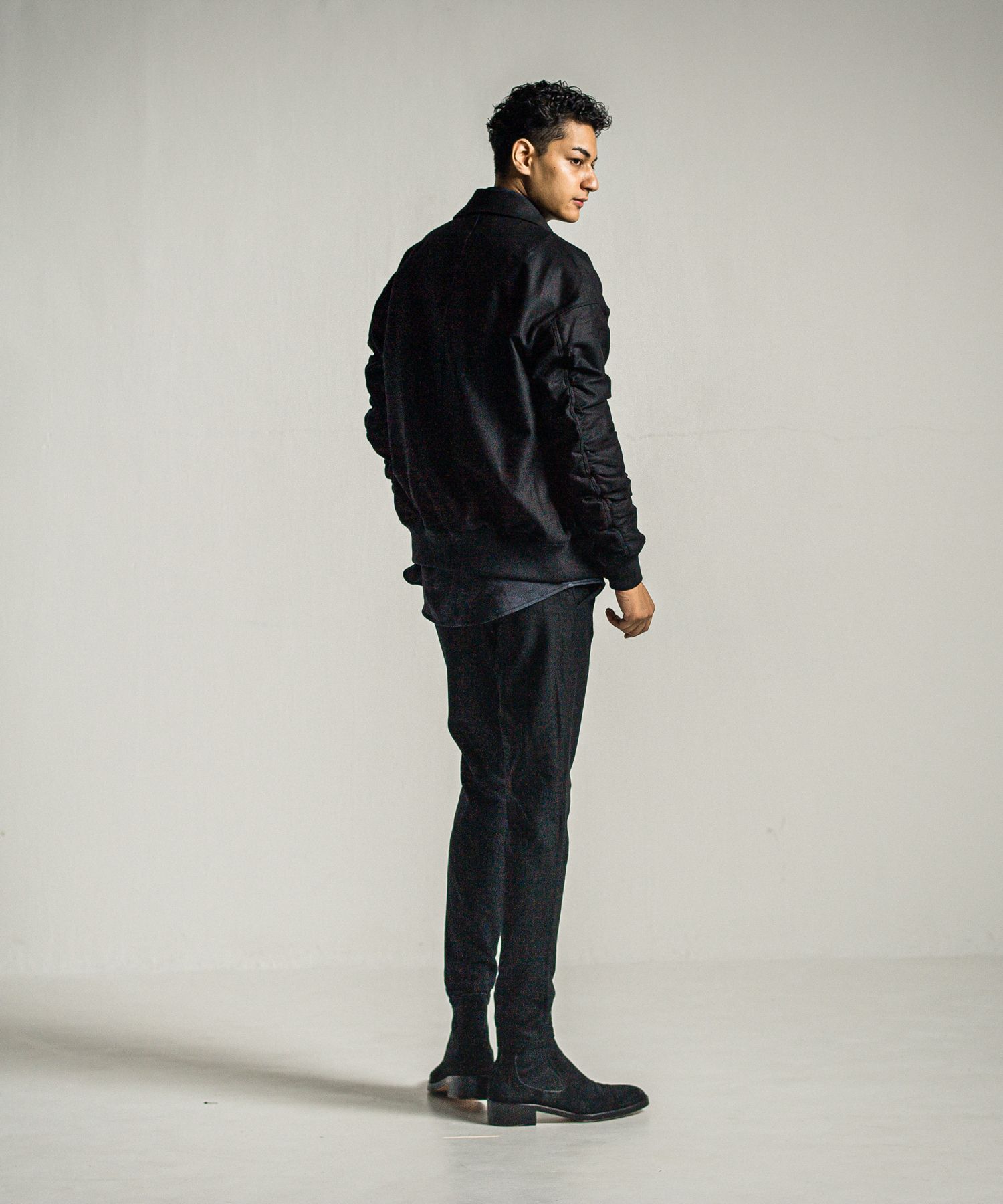 JERSEY JACK SHIRT / RC34-SH-001 / 裏起毛オーバーサイズシャツ / ブラックカモフラ