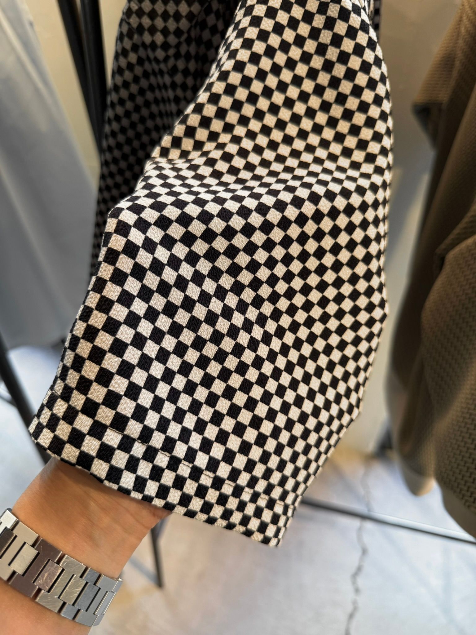 ICHIMATU SHIRTS / DP1-SH-003 / 市松模様半袖シャツ / ブラック×グレー (3月中旬入荷予定)