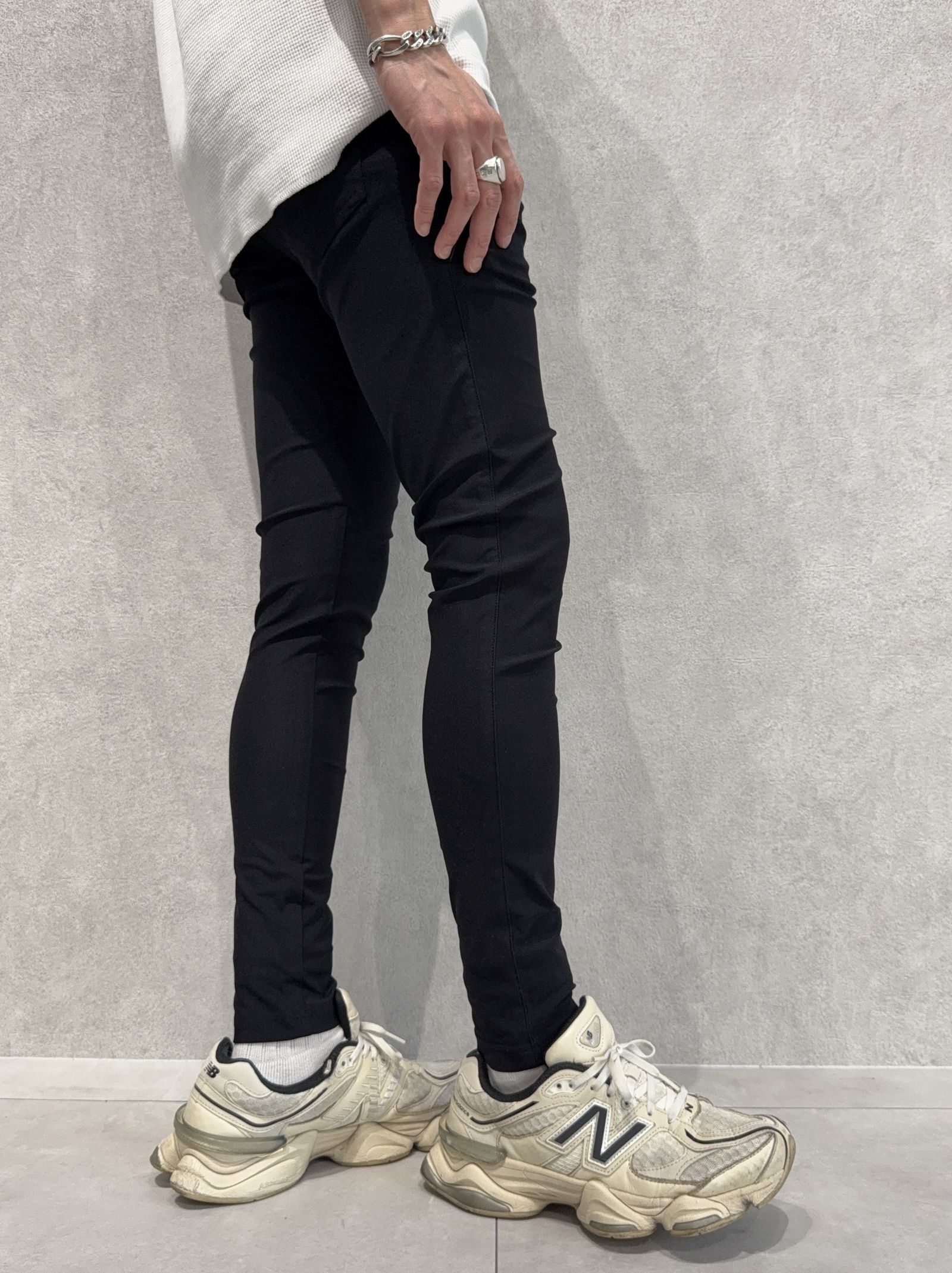 EDGE NYLON PT / BASIC-ST-014 / エッジナイロンラインパンツ / ブラック×ブラック