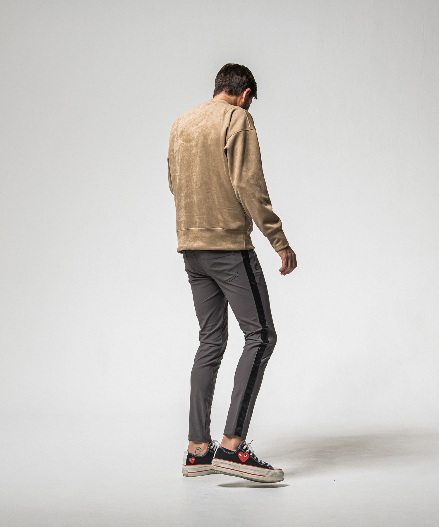 SUEDE DROP TRAINER / RC38-C-005 / スエードトレーナー / ブラウン (1月上旬入荷予定)