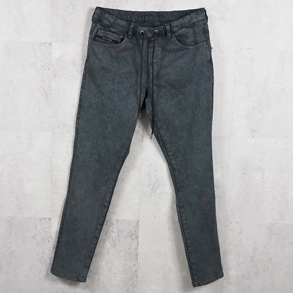 MICK DENIM JERSEY / BASIC-ST-020 / デニムジャージテーパードパンツ / ピグメントブラック (12月上旬入荷予定)