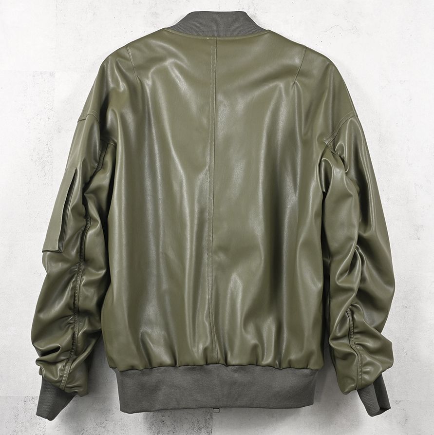 DAVID JACKET / RC41-JK-003 / MA-1 / カーキレザー (9月下旬入荷予定)
