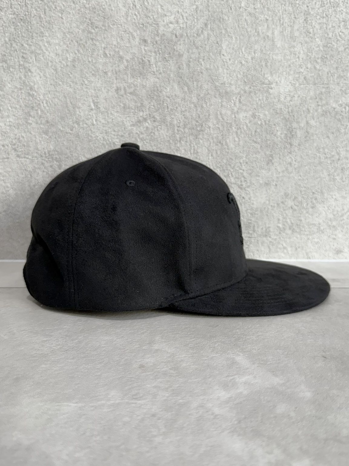 SUEDE RC BB CAP / RC37-CAP-001 / スエードエコレザーべースボールキャップ / ブラック×ブラック