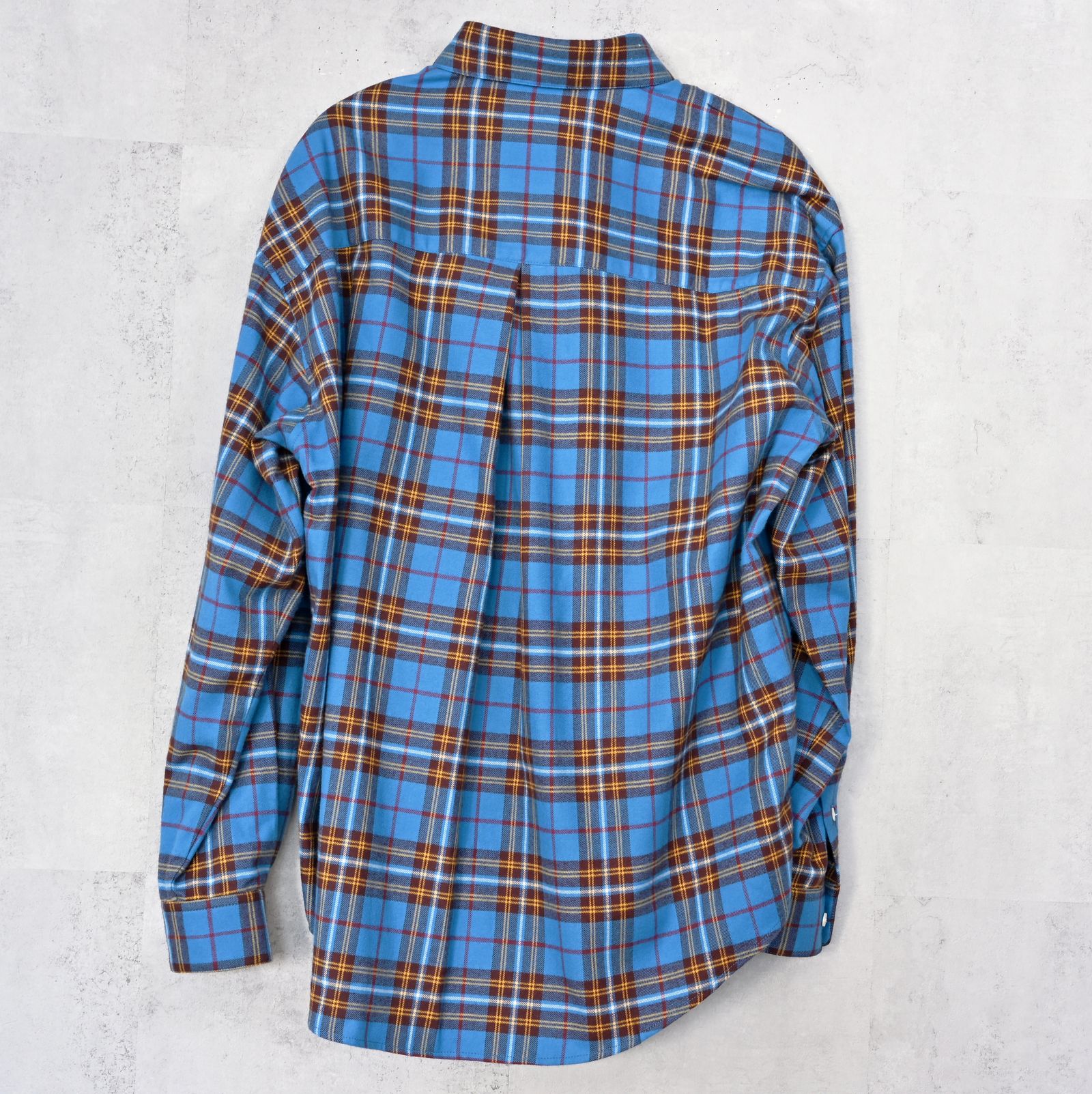 FLANNEL JACK SHIRTS / RC42-SH-001 / オーバーサイズフランネルチェックシャツ / ブルー (1月上旬入荷予定)