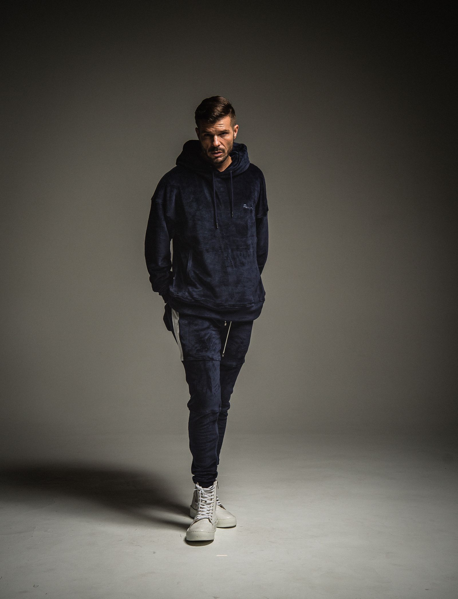 DOUBLE VELOURS FLEECE LOOSE HOODIE / RC22-C-006 / ベロアフリースパーカー