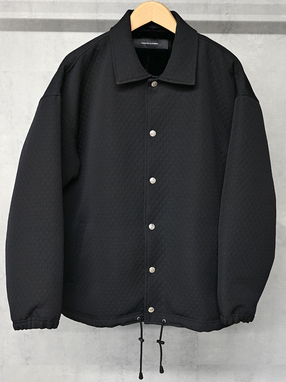 FUR COACH JK / RC38-JK-005 / キルティングファーコーチジャケット / ブラック (11月中旬入荷予定)