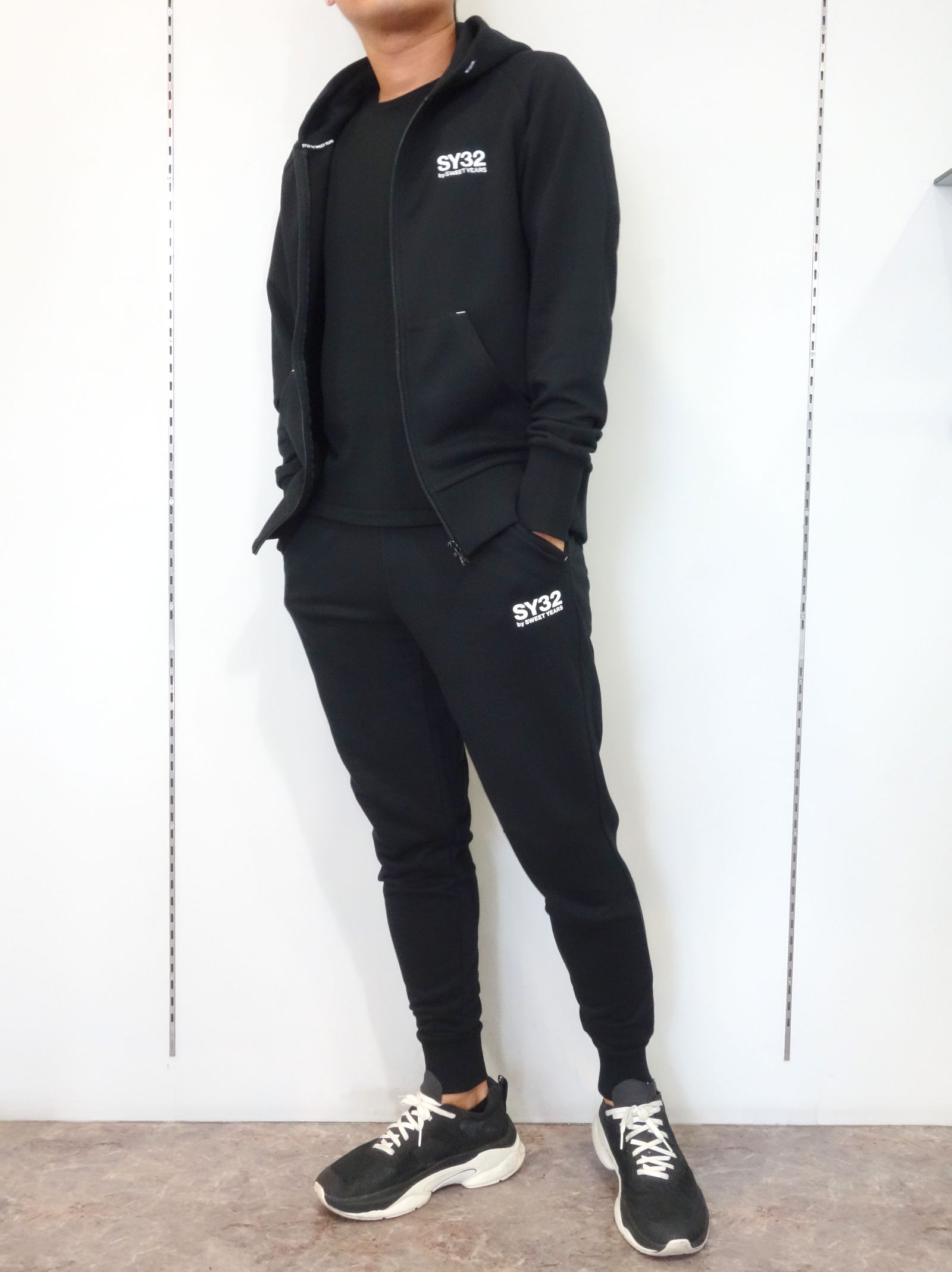 SY32 by SWEET YEARS - BASIC ZIP SWEAT SETUP / TNS1703_2