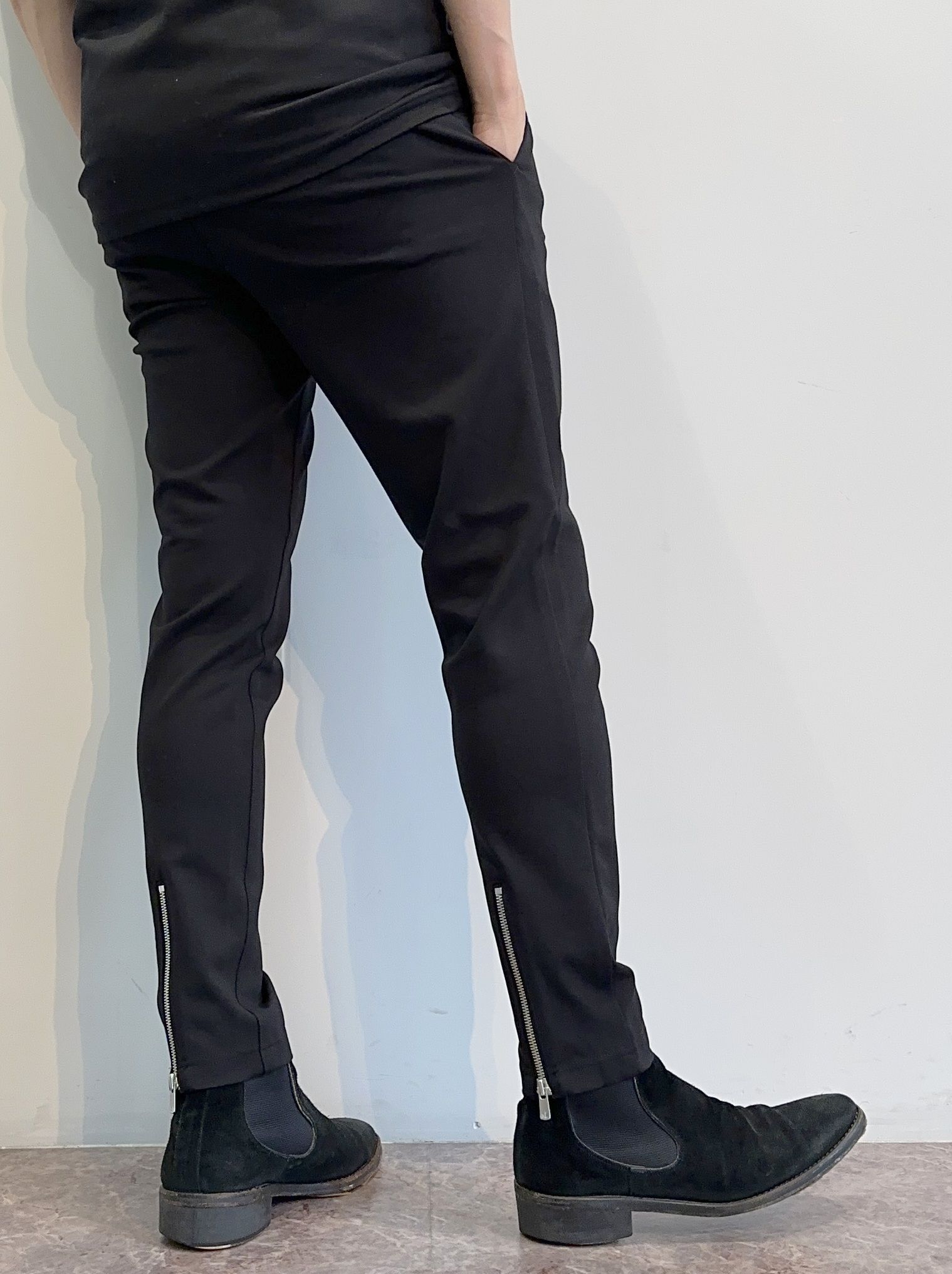 【JOEMONTANA×RESOUND】 ERIC EASY PANTS / RC28-ST-027-J / 裾ジップルーズイージーパンツ / ブラック