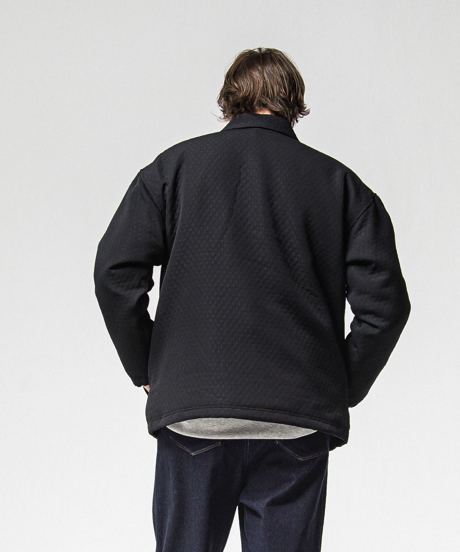 FUR COACH JK / RC38-JK-005 / キルティングファーコーチジャケット / ブラック (11月中旬入荷予定)