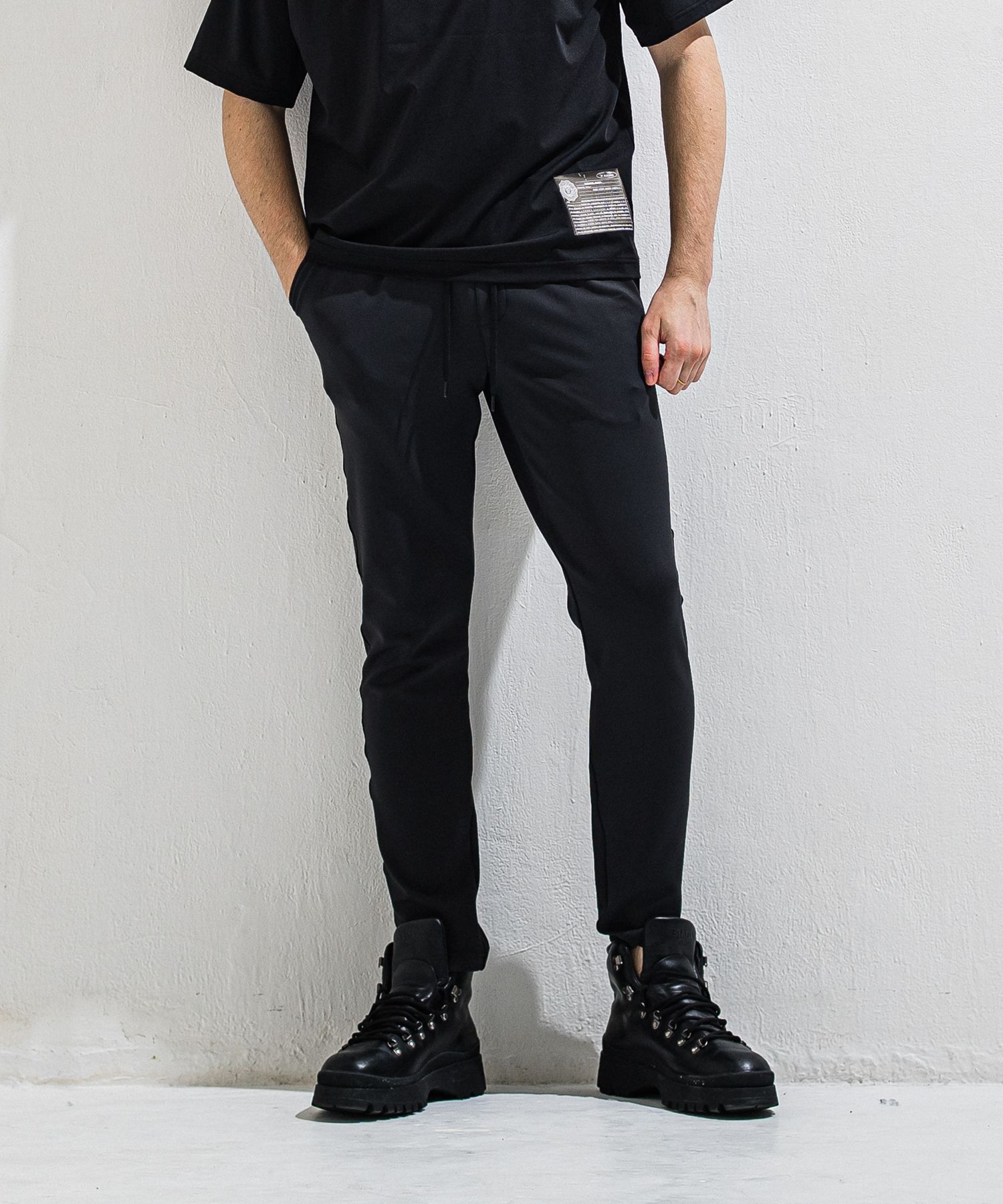 GAVIRIA DB EASY PANTS / DP1-ST-002 / ダンボールジャージイージーパンツ / ブラック (3月中旬入荷予定)