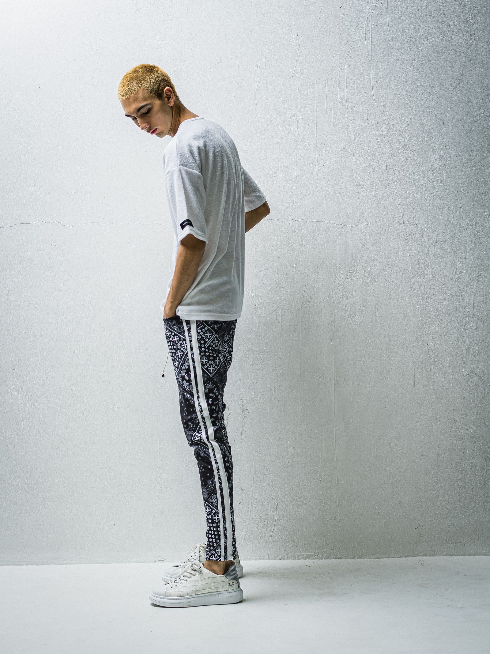 PILE LOOSE POCKET TEE / RC27-T-005 / パイルビッグポケットTシャツ / ホワイト※