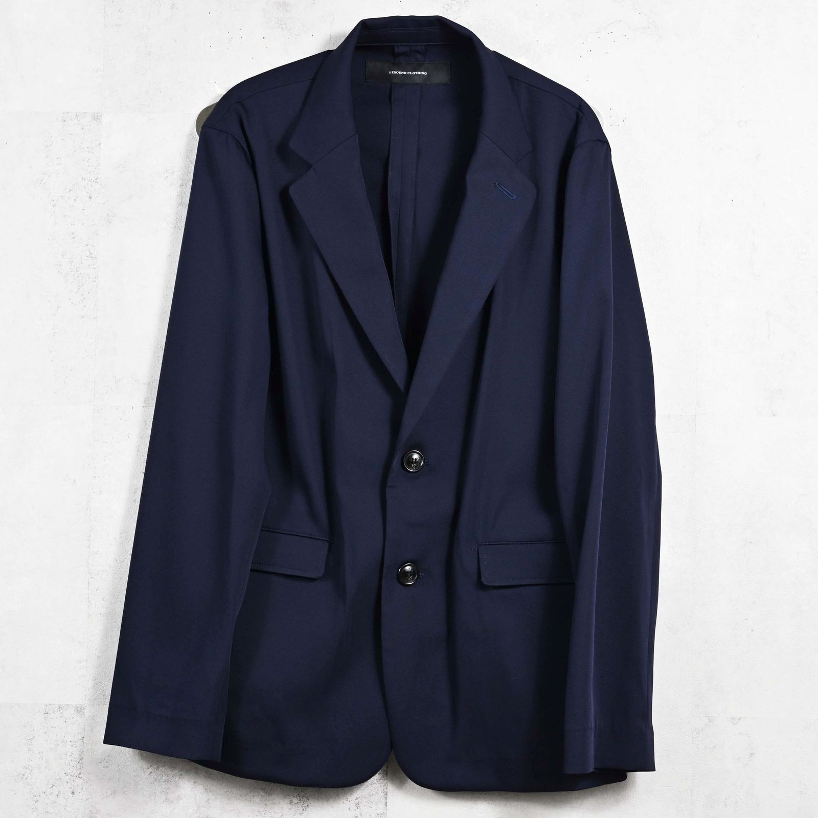 GARY LOOSE JACKET / RC39-JK-001 / サテンルーズテーラードジャケット / ネイビー (2月下旬入荷予定)