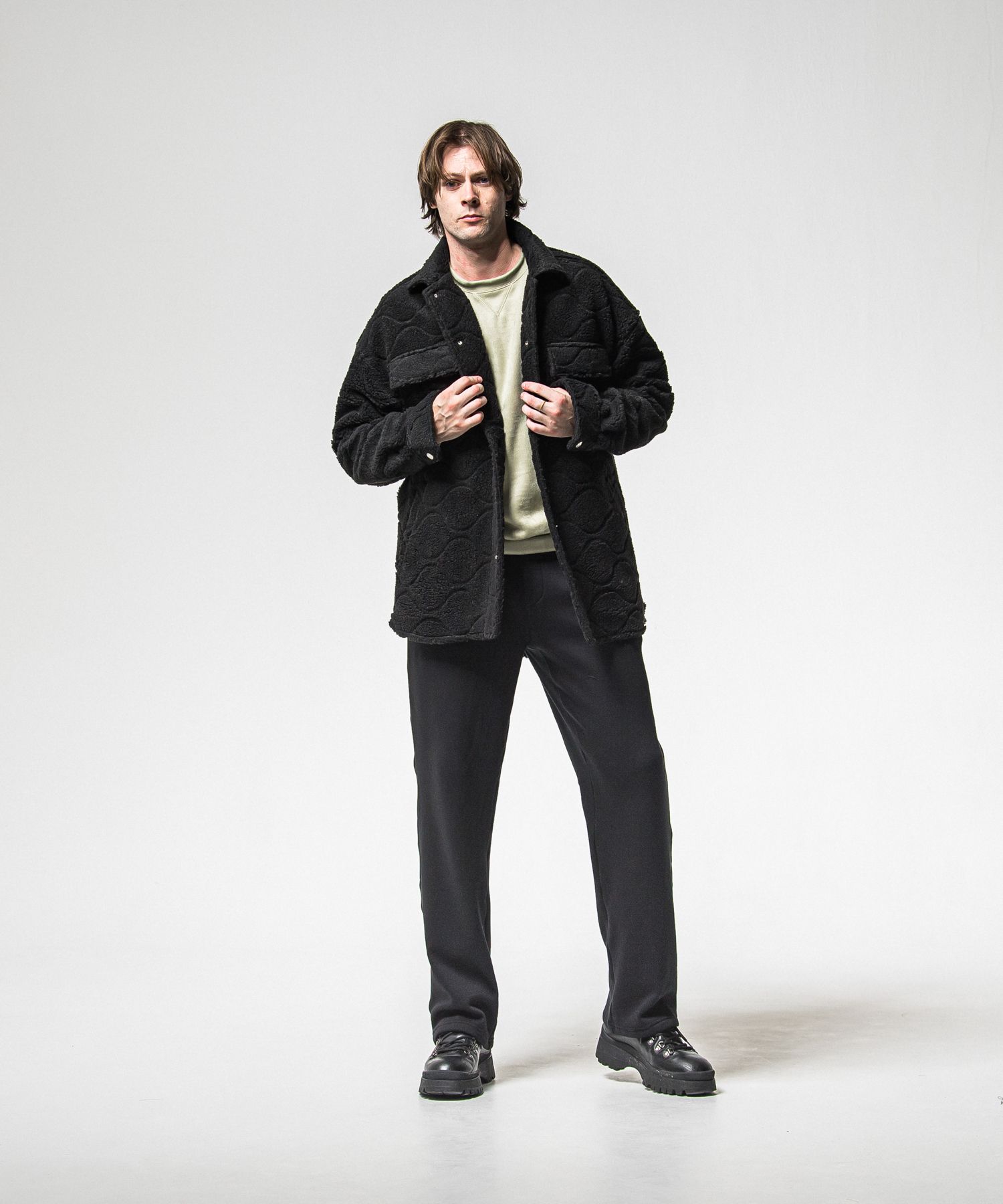 CPO BOA SHIRTS JK / RC38-JK-006 / ボアCPOシャツジャケット / ブラック (11月上旬入荷予定)