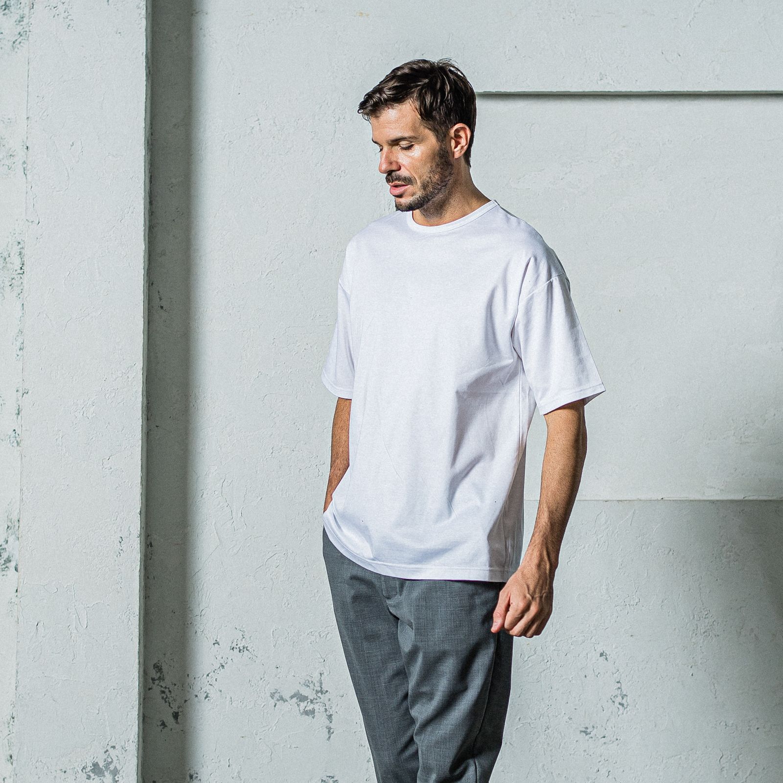 FINEST BASIC LOOSE T / RC35-T-007 / 最高品質コットンビッグTシャツ / ホワイト