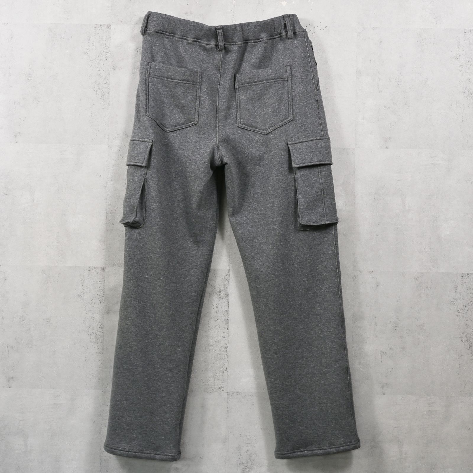 VELOURS FLEECE HEAD CARGO / RC42-ST-043 / 裏起毛セミワイドカーゴタックパンツ / チャコール (11月中旬入荷予定)