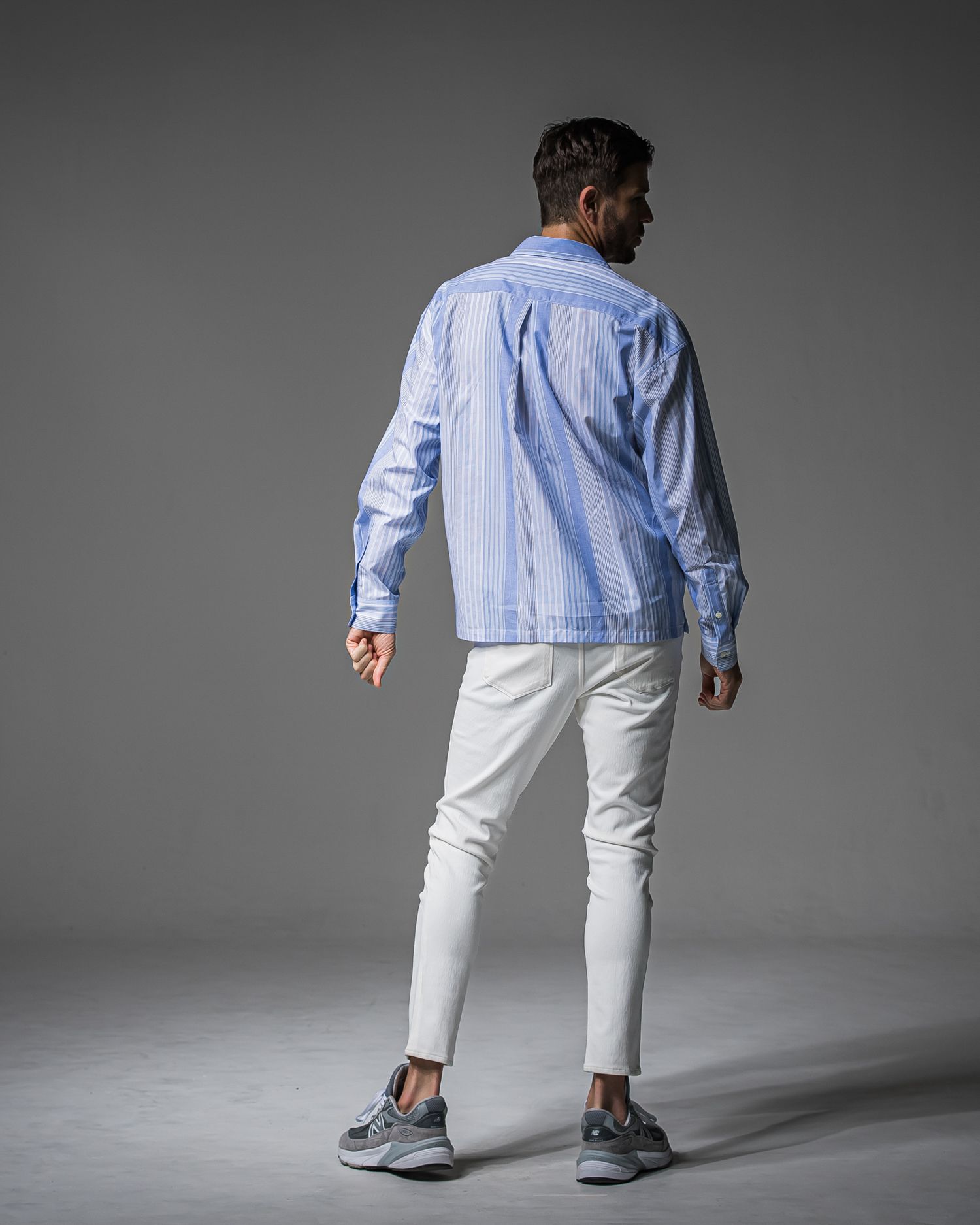 MICK DENIM JERSEY / BASIC-ST-020 / デニムジャージテーパードパンツ / ホワイト (9月上旬入荷予定)