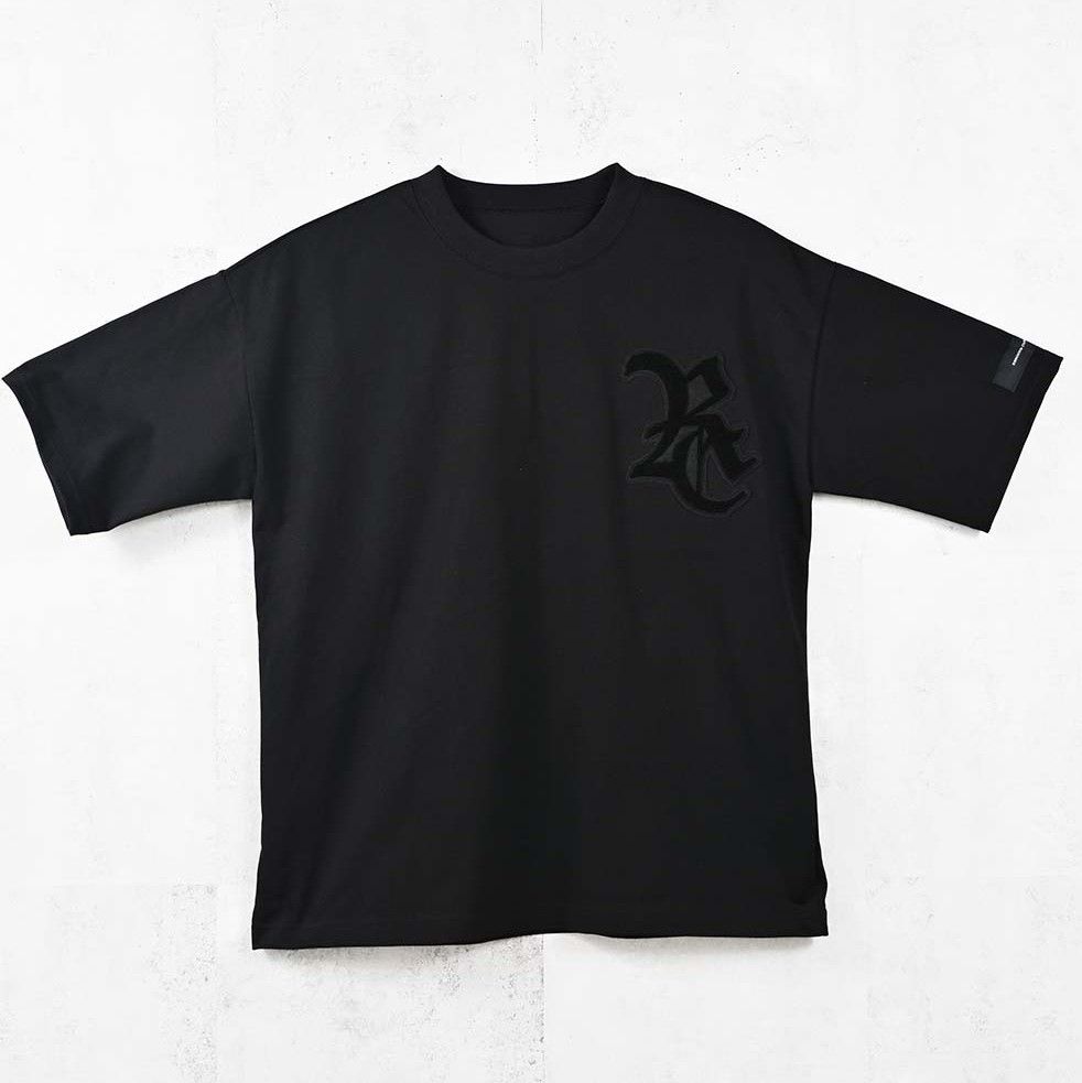 RC OVER TEE / RC40-T-006 / RCワッペンビッグTシャツ / ブラック×ブラック (5月中旬入荷予定)