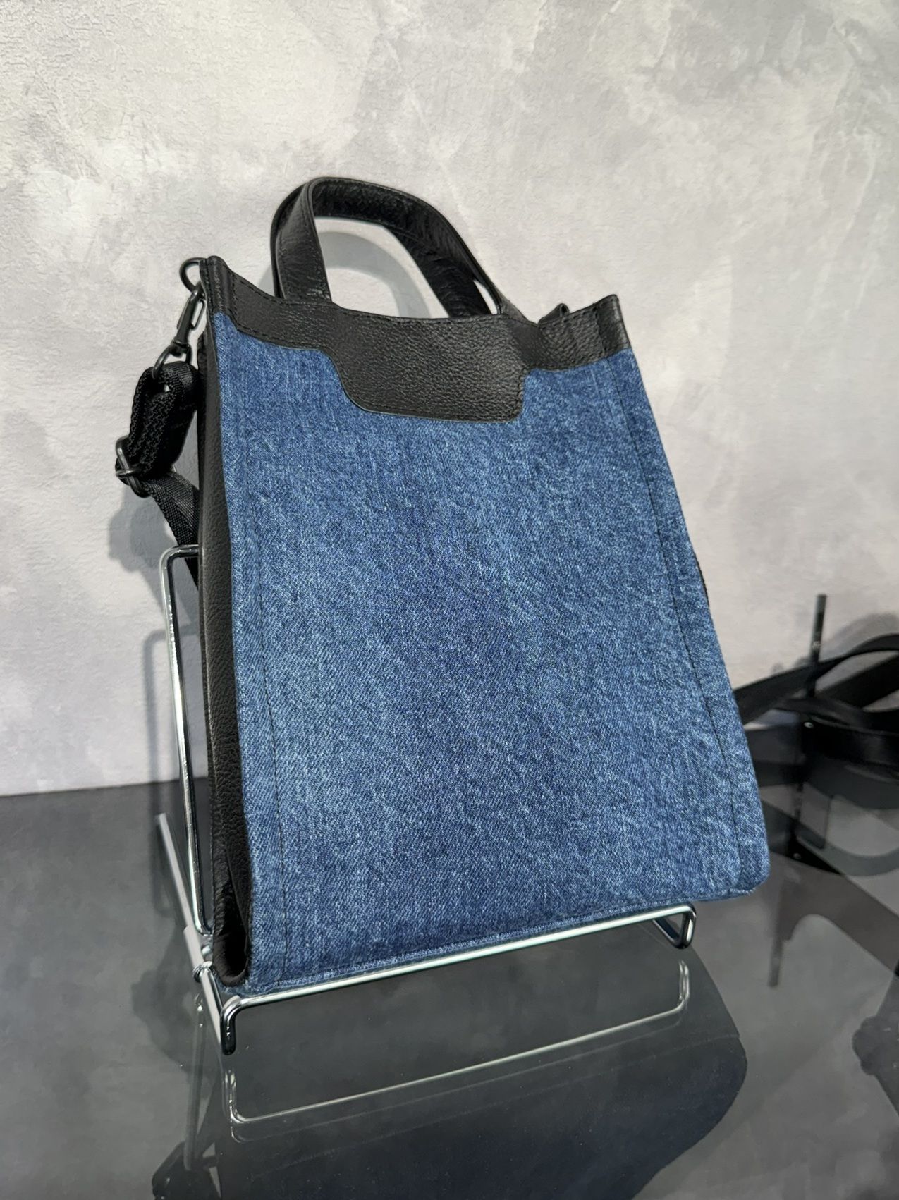 DENIM MINI TOTE BAG / RC40-BAG-001RD / デニムミニトートショルダーバッグ / デニム (5月中旬入荷予定)