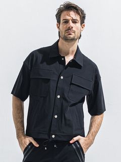 CPO HAFE SHIRTS JK / RC40-SH-003 / 半袖ナイロンCPOジャケット / ブラック (5月上旬入荷予定)