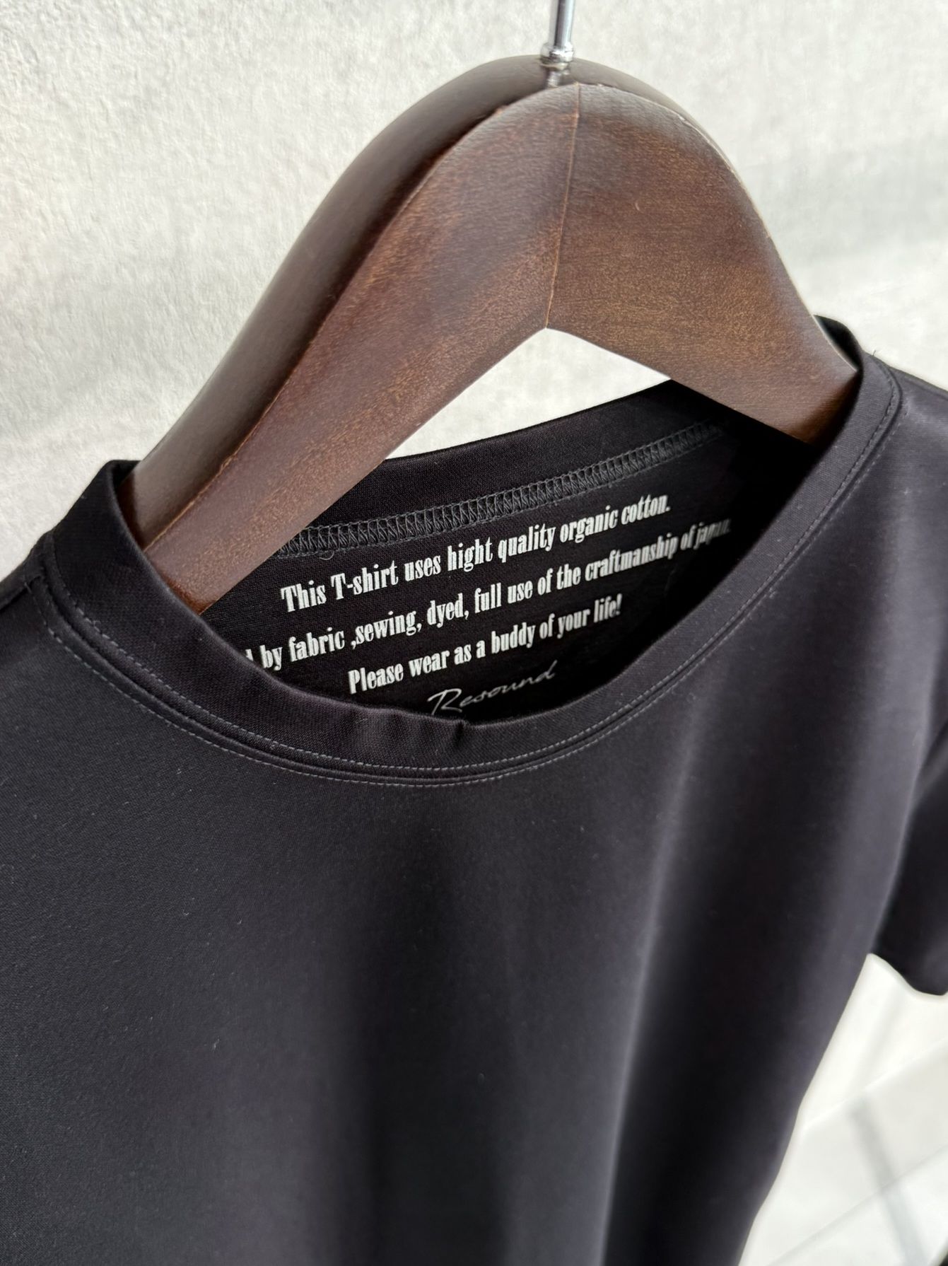 FINEST BASIC T / RC35-T-006 / 最高品質コットンTシャツ / ブラック