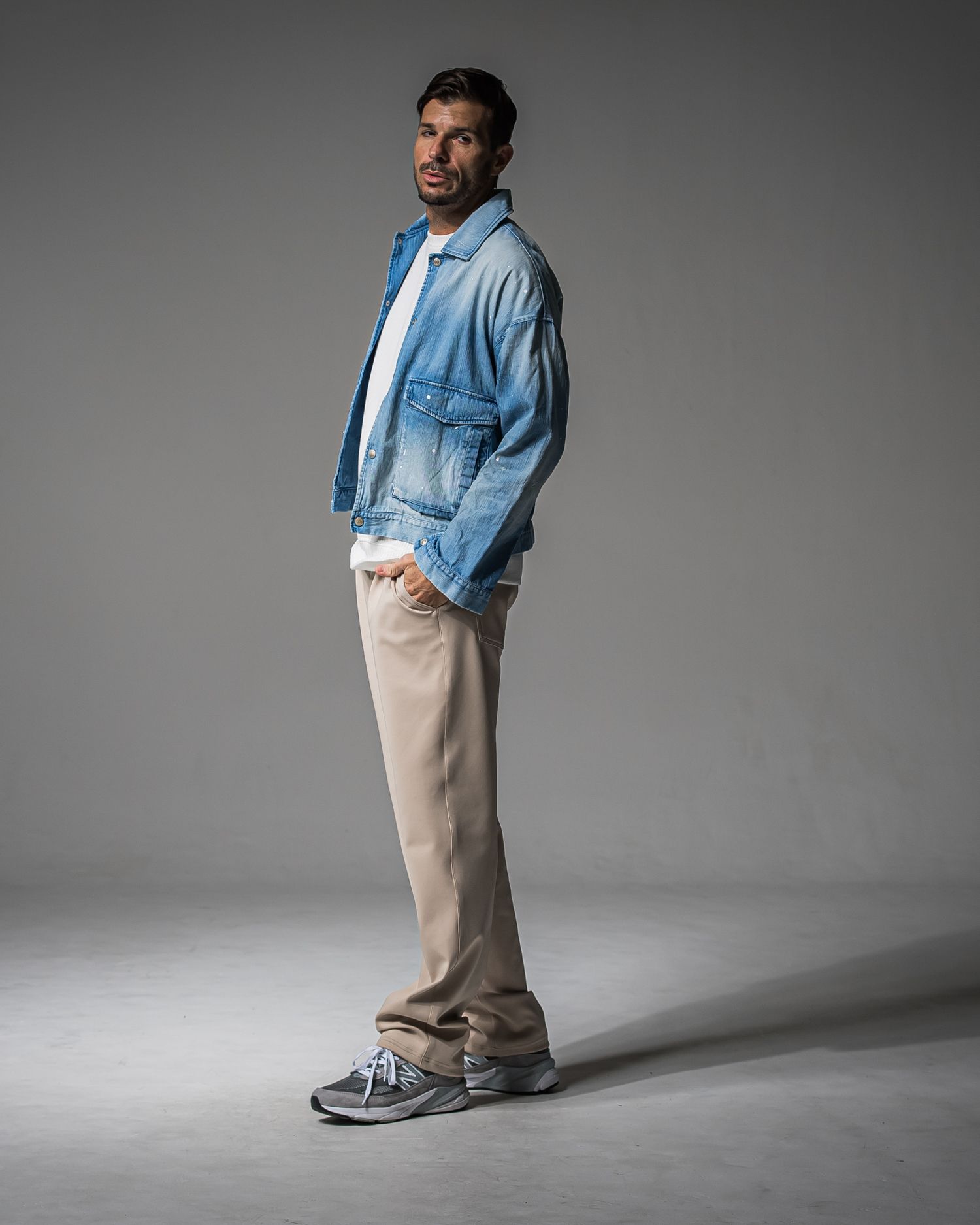 CHRIS EASY WIDE TUCK PANTS / RC37-ST-016WT / ワイドタックパンツ / ベージュ