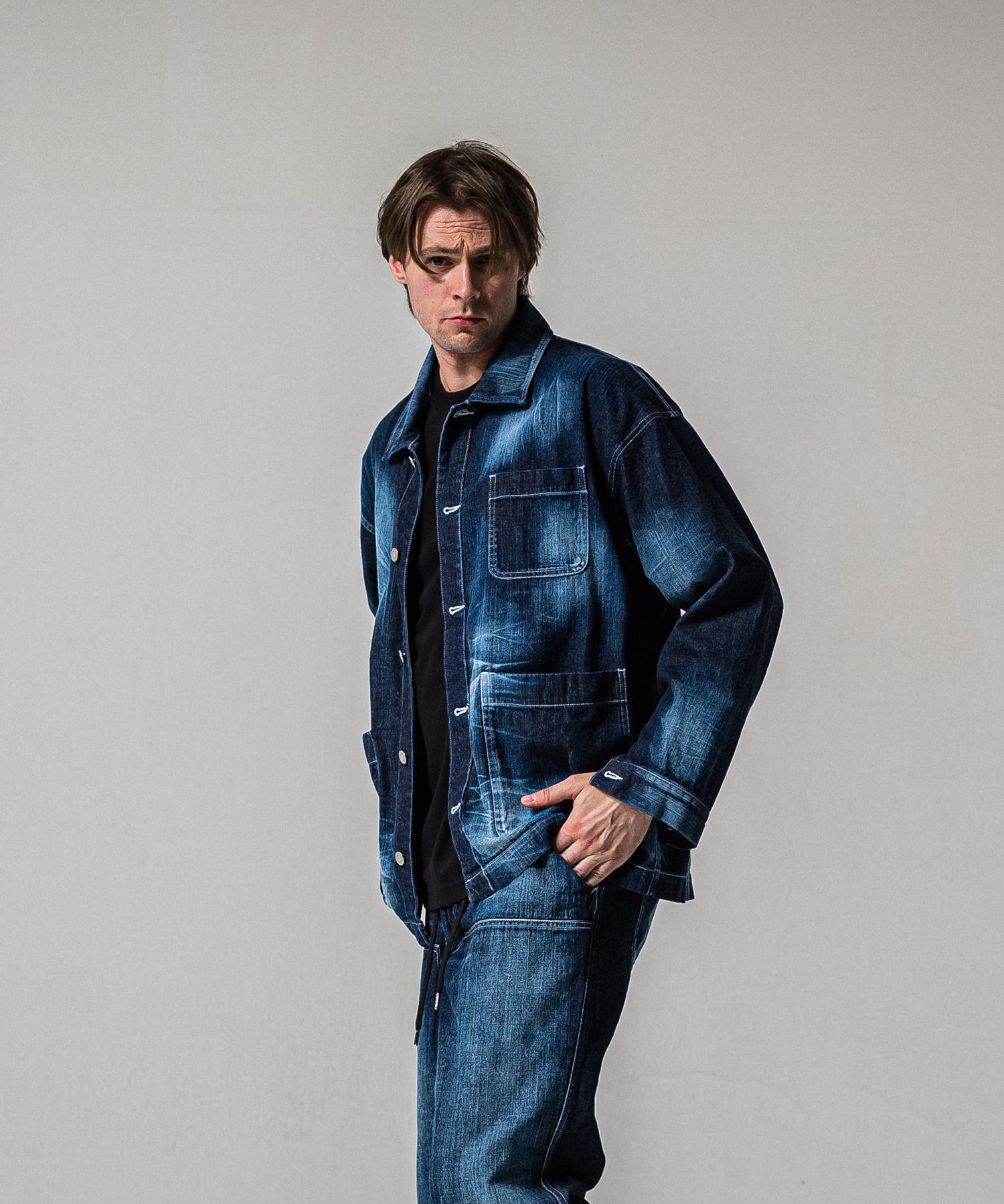 RC CAVER ALL / RC39-JK-004 / デニムカバーオール / ダークインディゴ (2月中旬入荷予定)