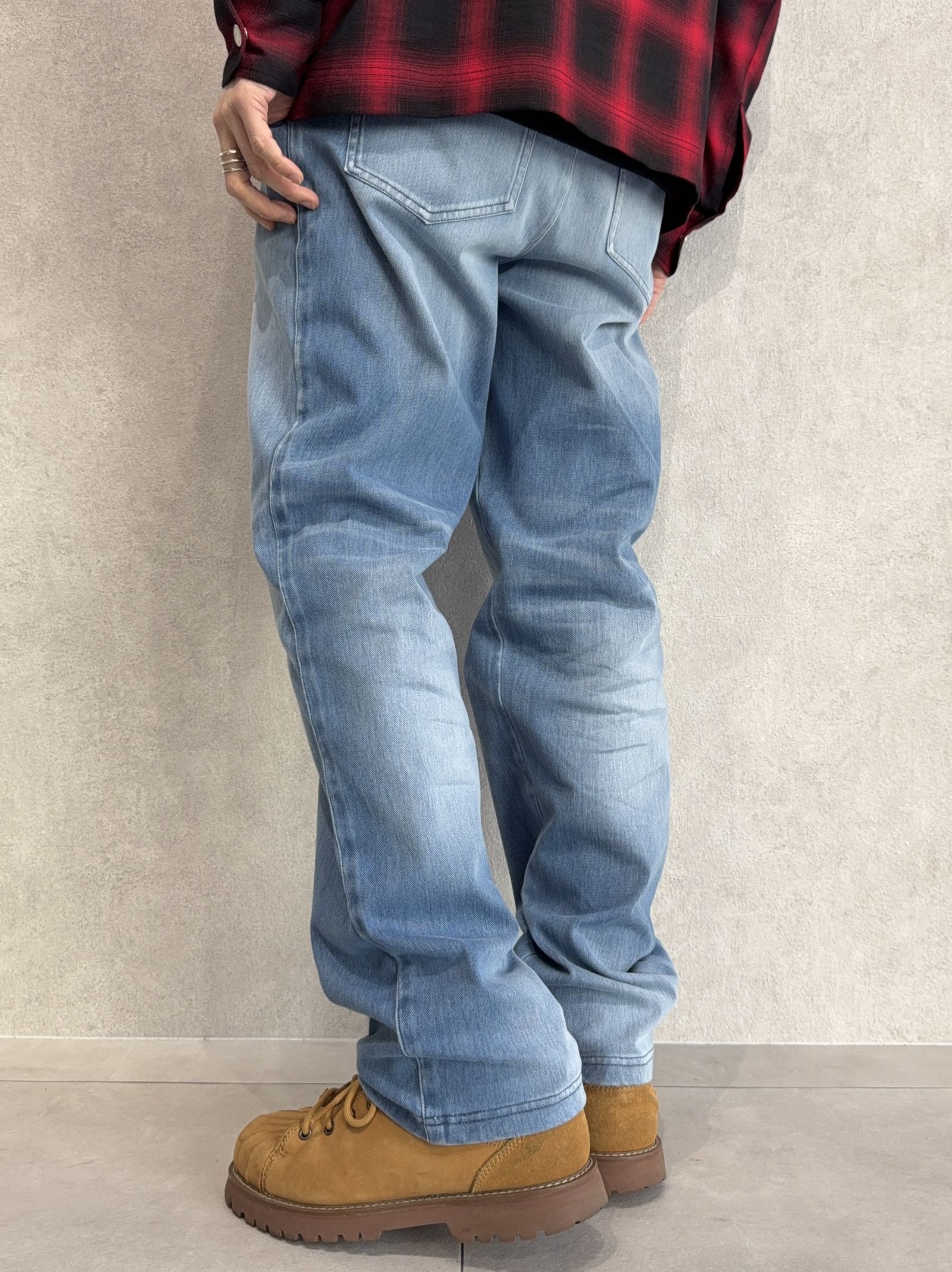 DENIM JERSEY WIDE PT / RC39-ST-016WTD / ライトオンスデニムジャージ ワイドパンツ / ライトインディゴ