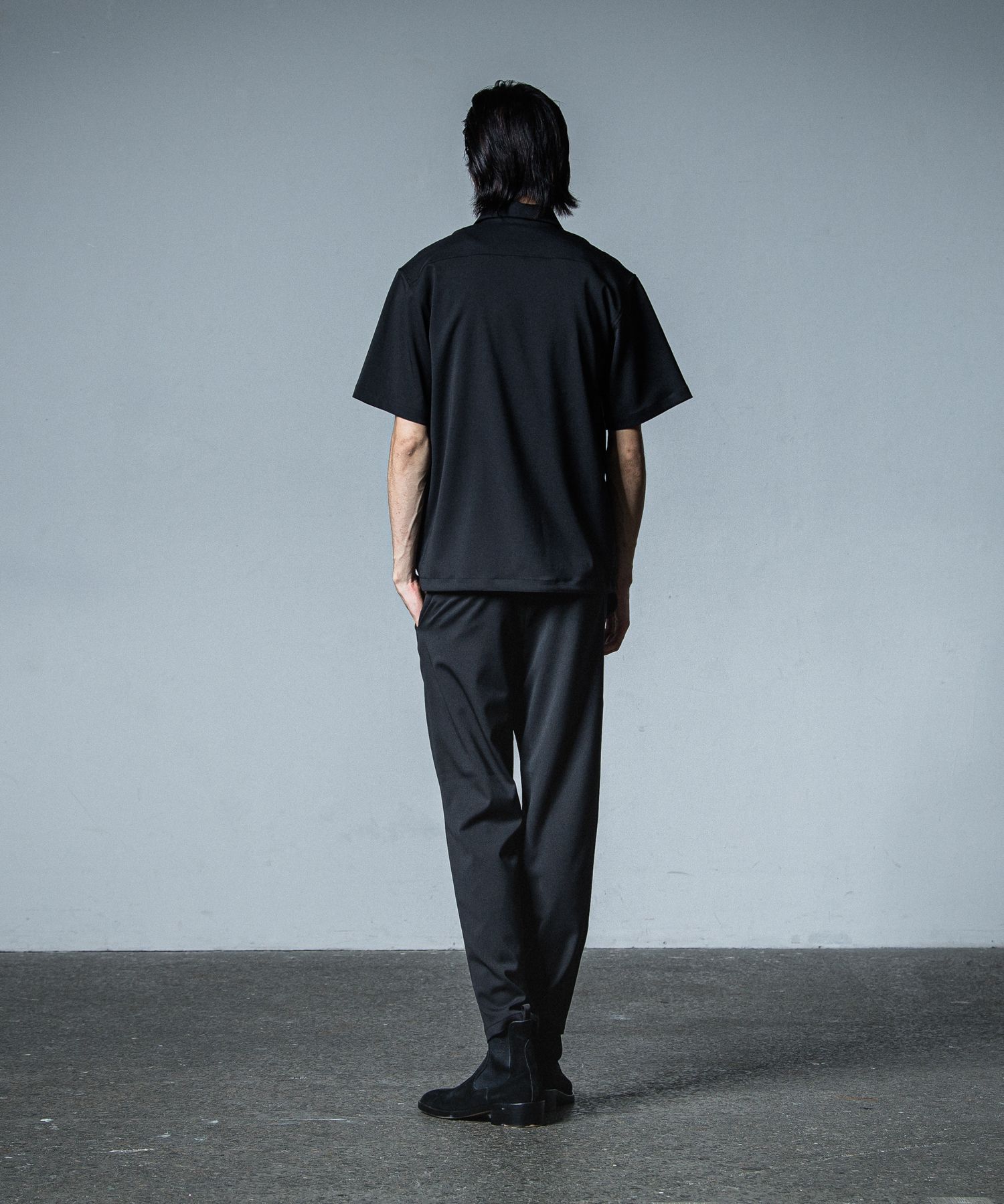 PULLOVER HALF SHIRT / RC33-SH-005 / ハーフジップシャツ / ブラック
