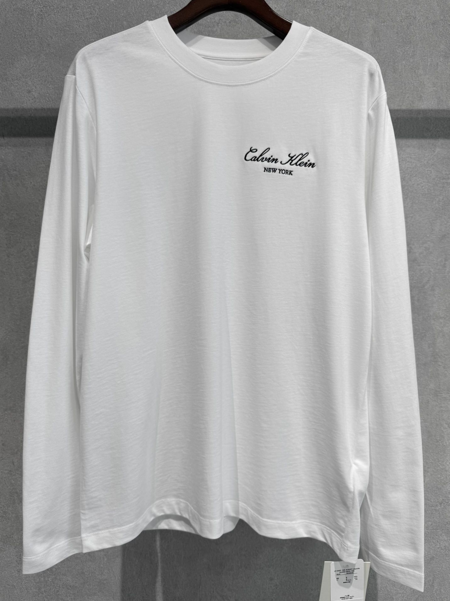 ロングスリーブ イージー20sスクリプトグラフィックTシャツ / 4RH854G / YAF(ホワイト)