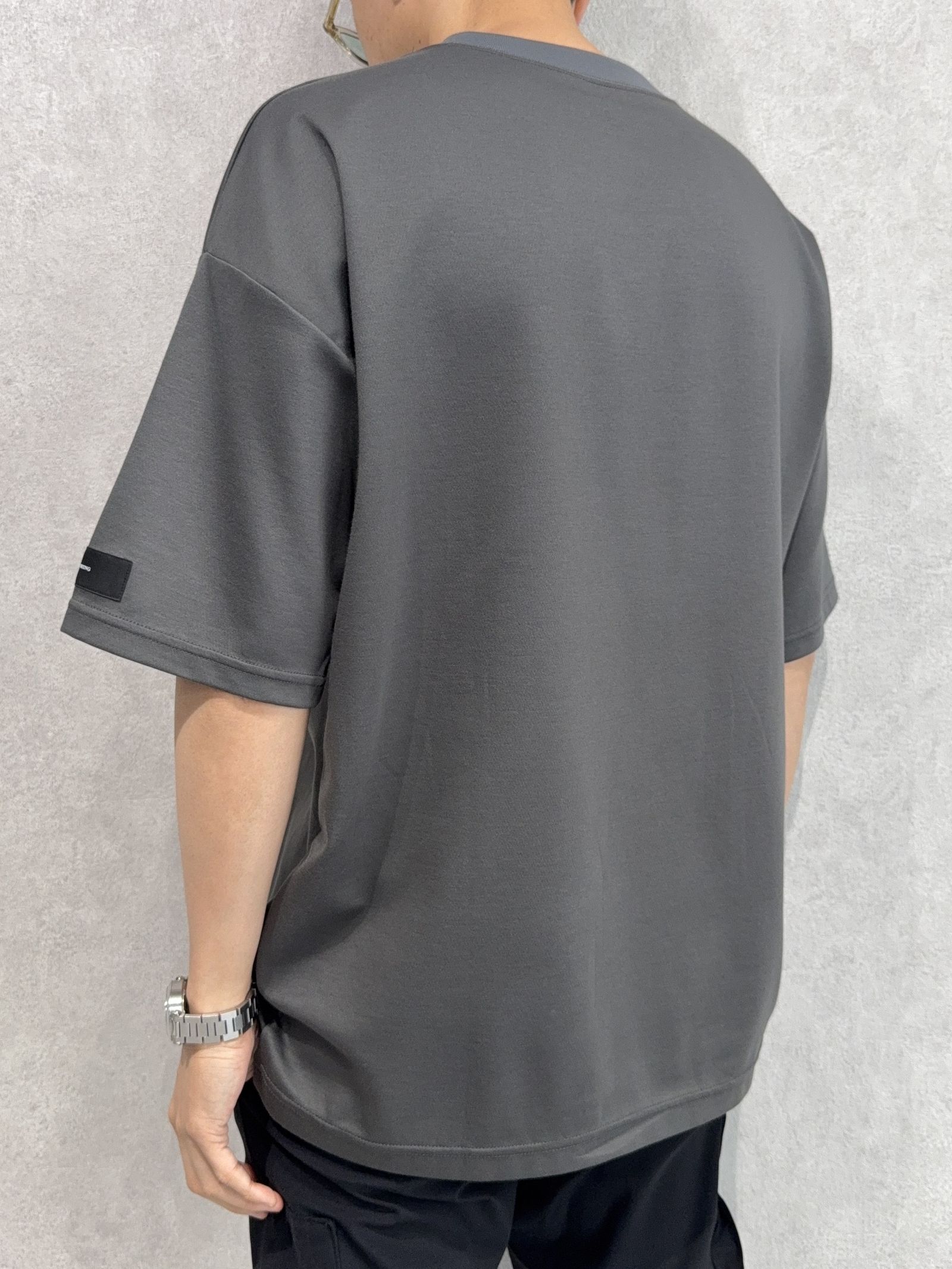 REV MESH OVER TEE / RC40-T-004 / メッシュビッグTシャツ / チャコール