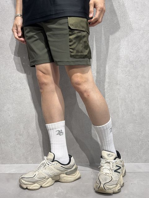 DARRELL CARGO SHORTS / RC36-HP-005 / ナイロンカーゴショーツ / カーキ