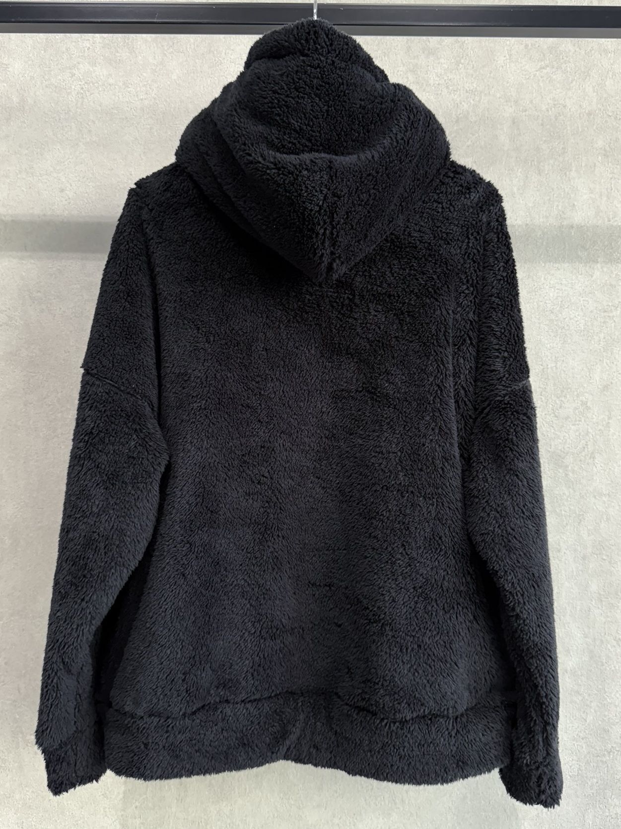 BOA ZIP LOOSE HOODIE / RC38-C-007 / ボアジップパーカー / ブラック