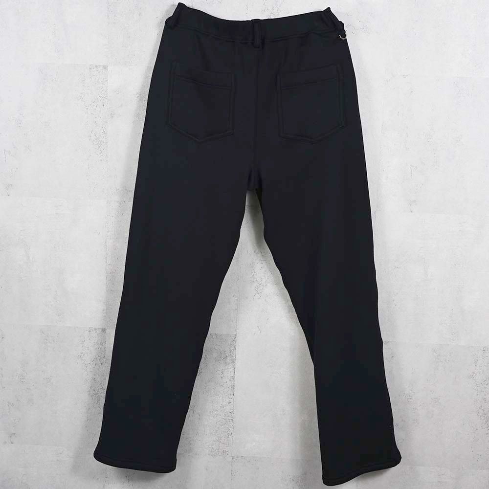 VELOURS FLEECE WIDE TUCK PANTS / RC38-ST-016HWT / 裏起毛スウェットワイドタックパンツ / ブラック (11月中旬入荷予定)