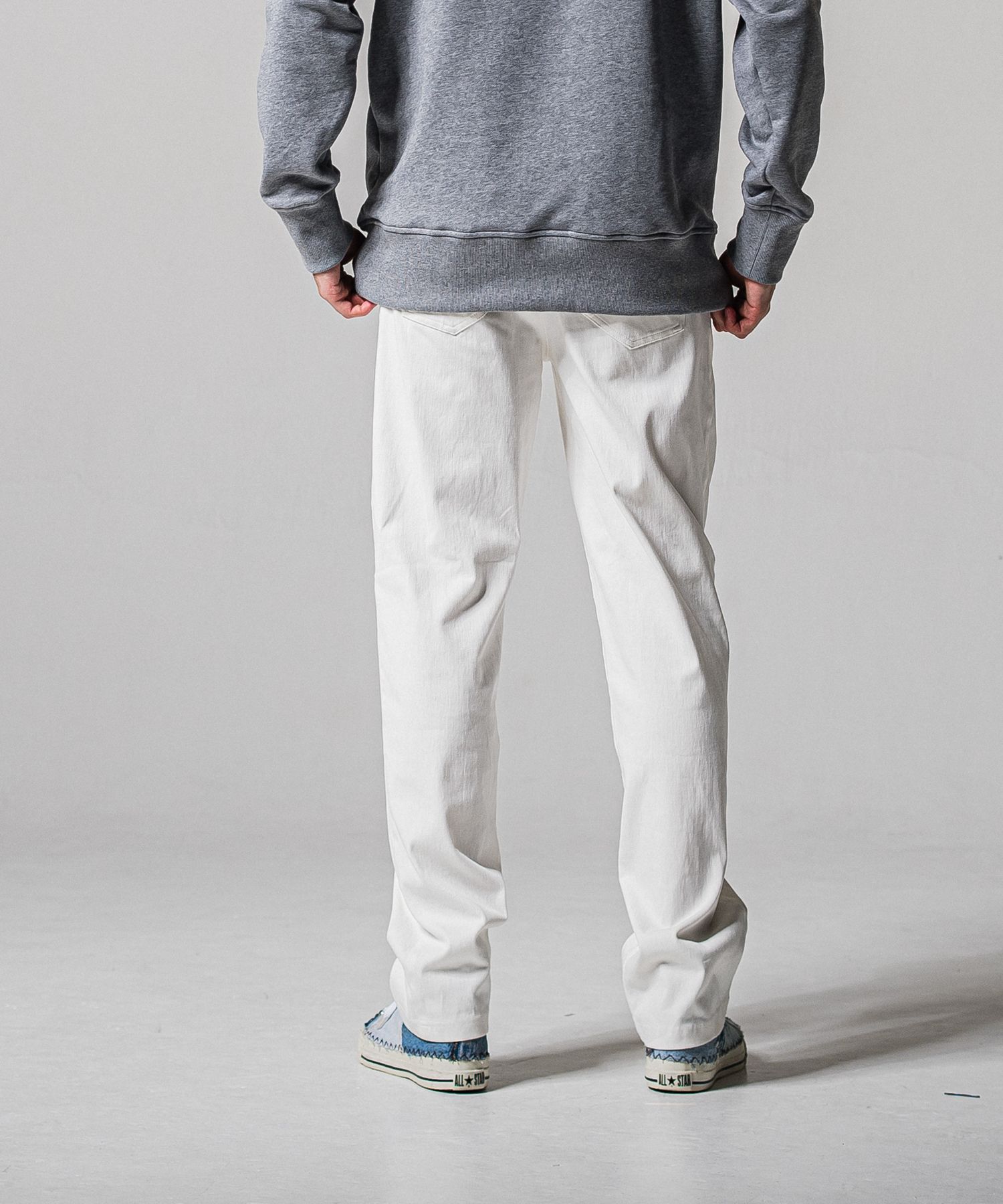 DENIM JERSEY WIDE PT / RC39-ST-016WTD / ライトオンスデニムジャージ ワイドパンツ / ホワイト (1月下旬入荷予定)