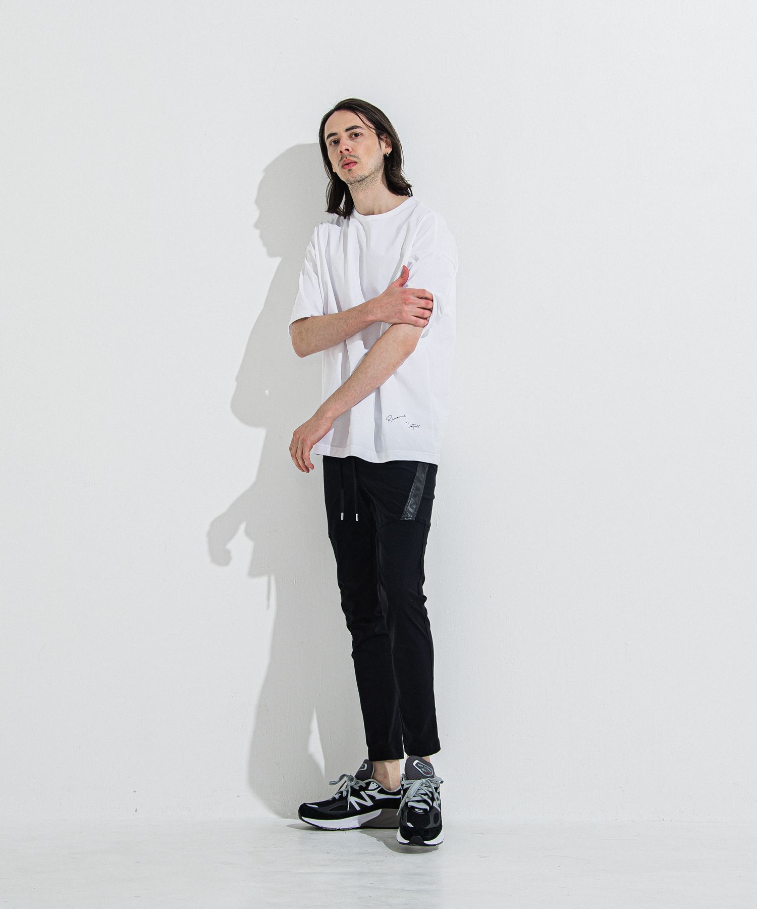 TYLER NYLON PANTS / RC36-ST-026 / レザーラインナイロンパンツ / ブラック
